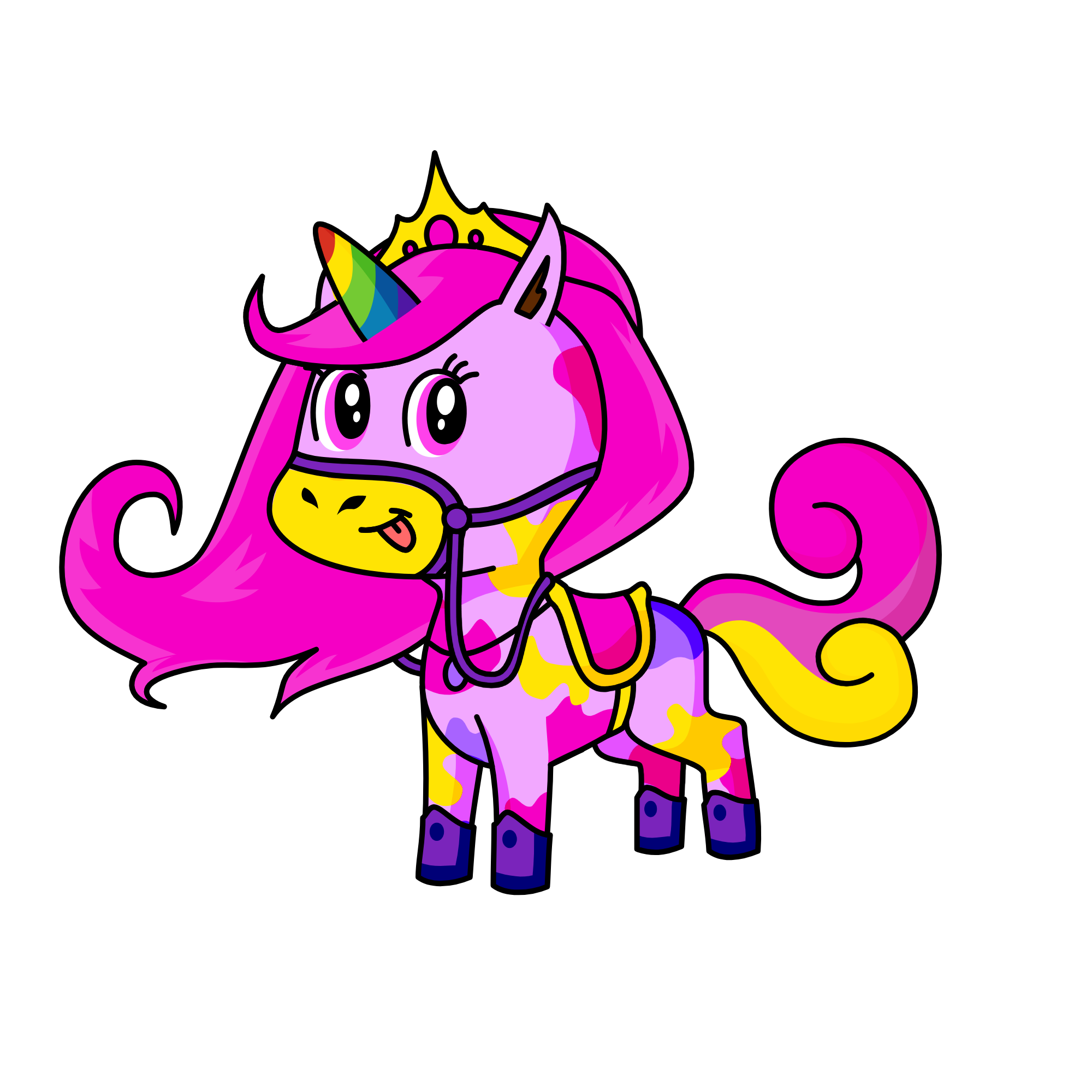 Rainbow, the unicorn