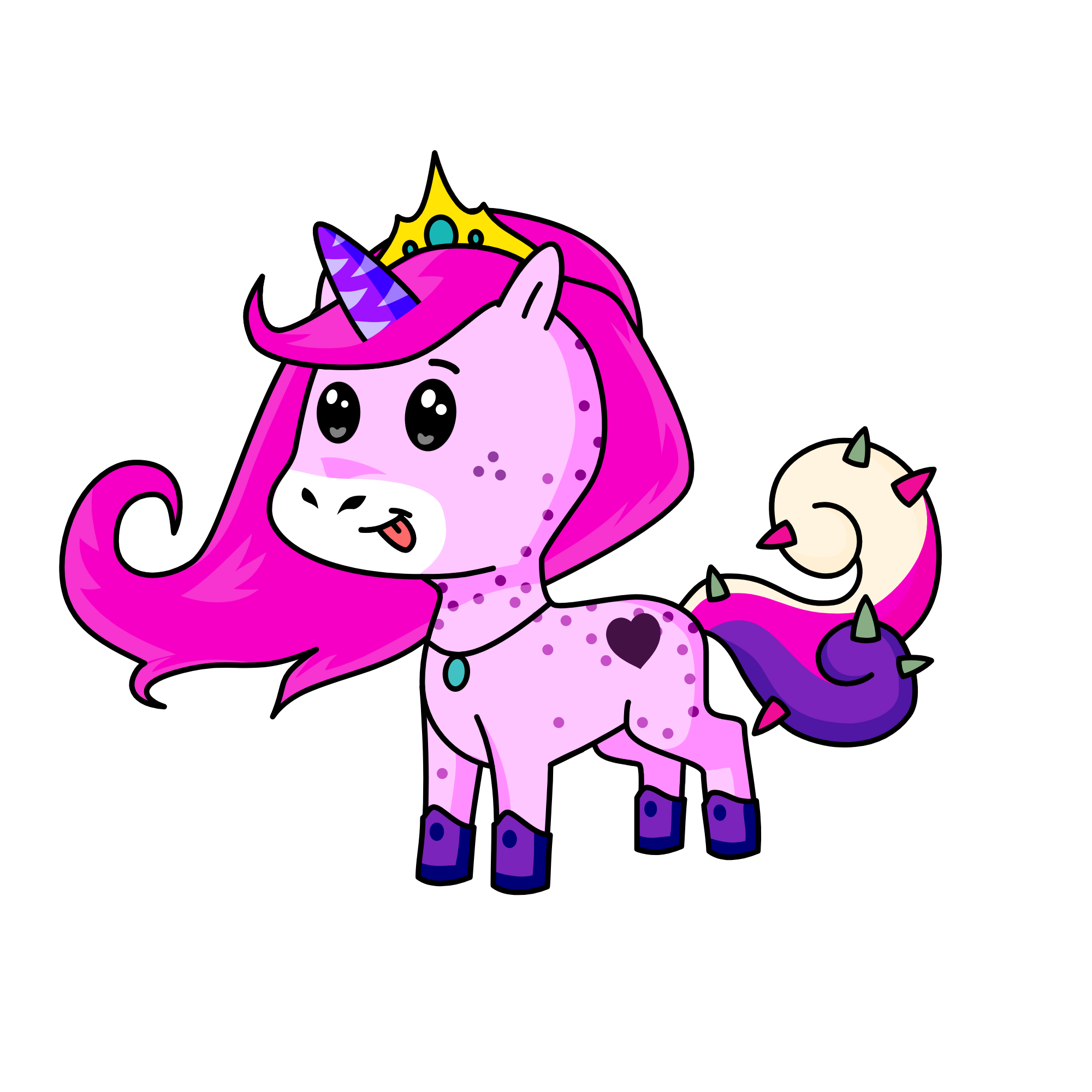 glitterbum, the unicorn