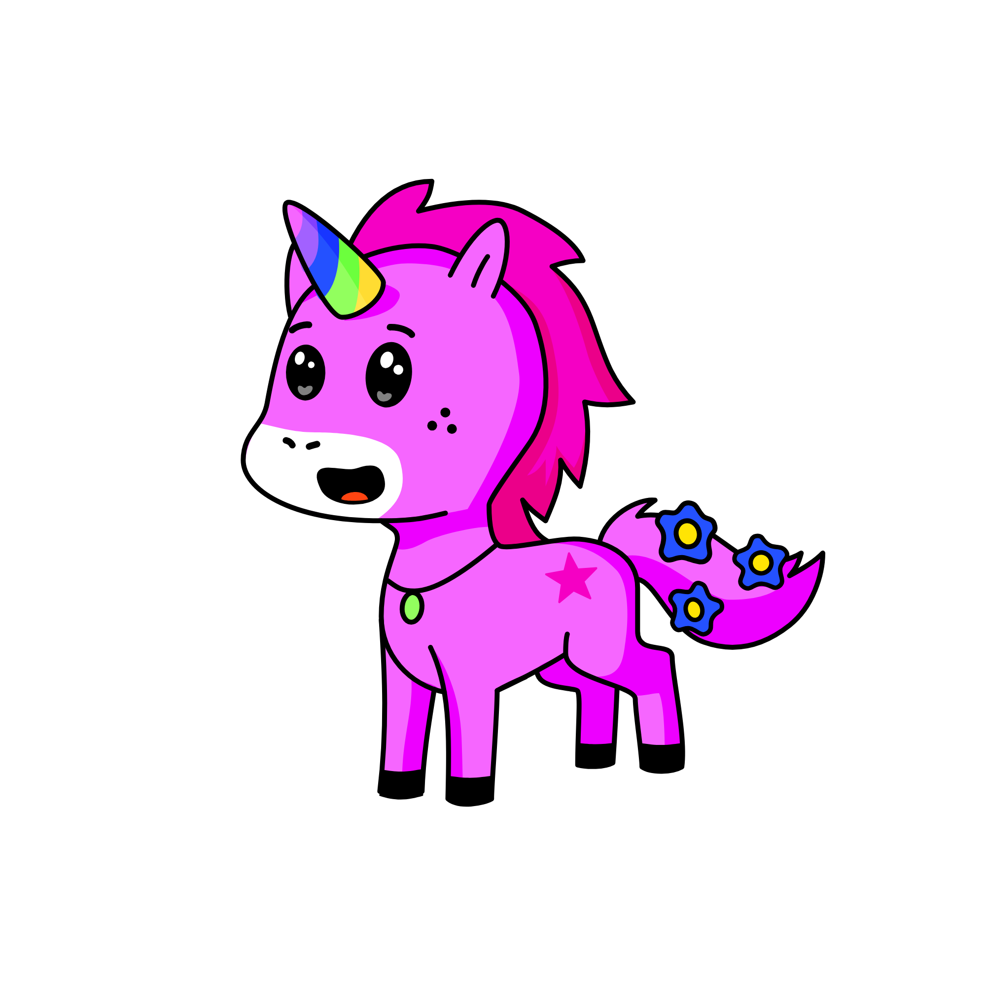 Señor Rosadito, the unicorn