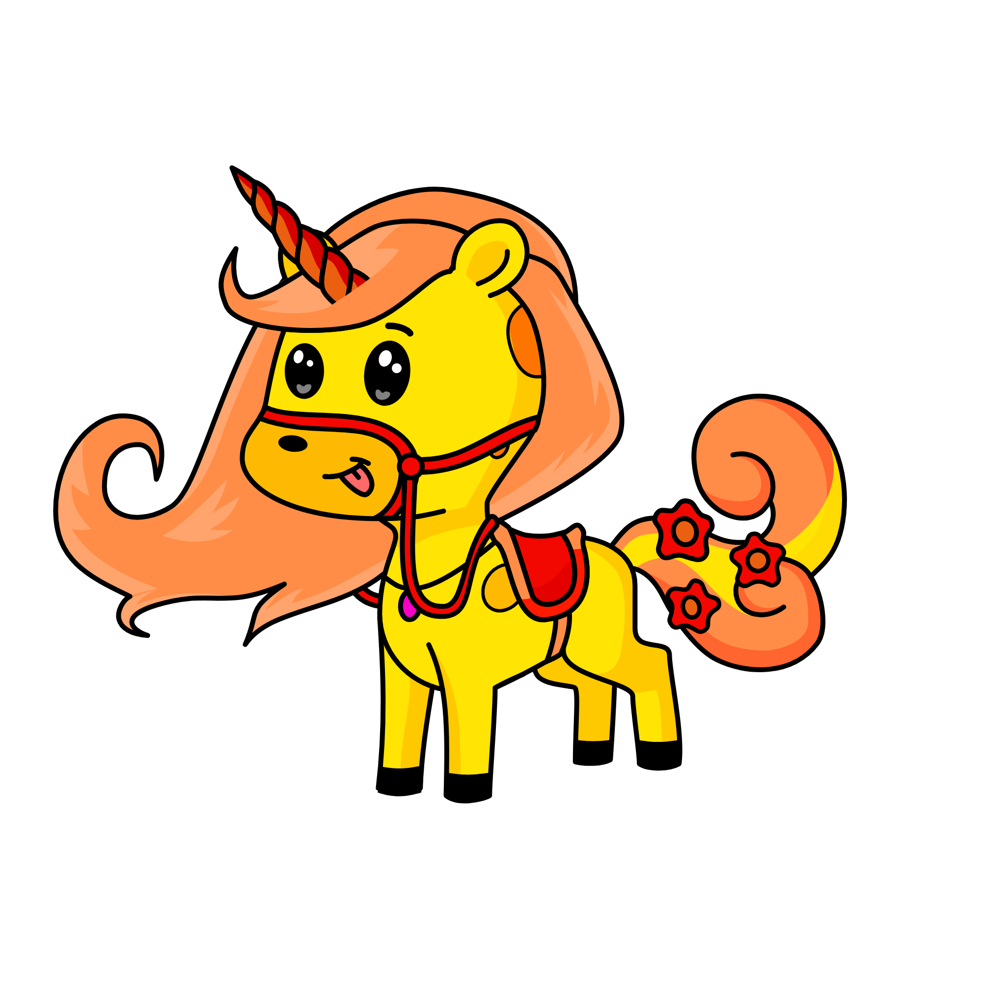 Fire, the unicorn