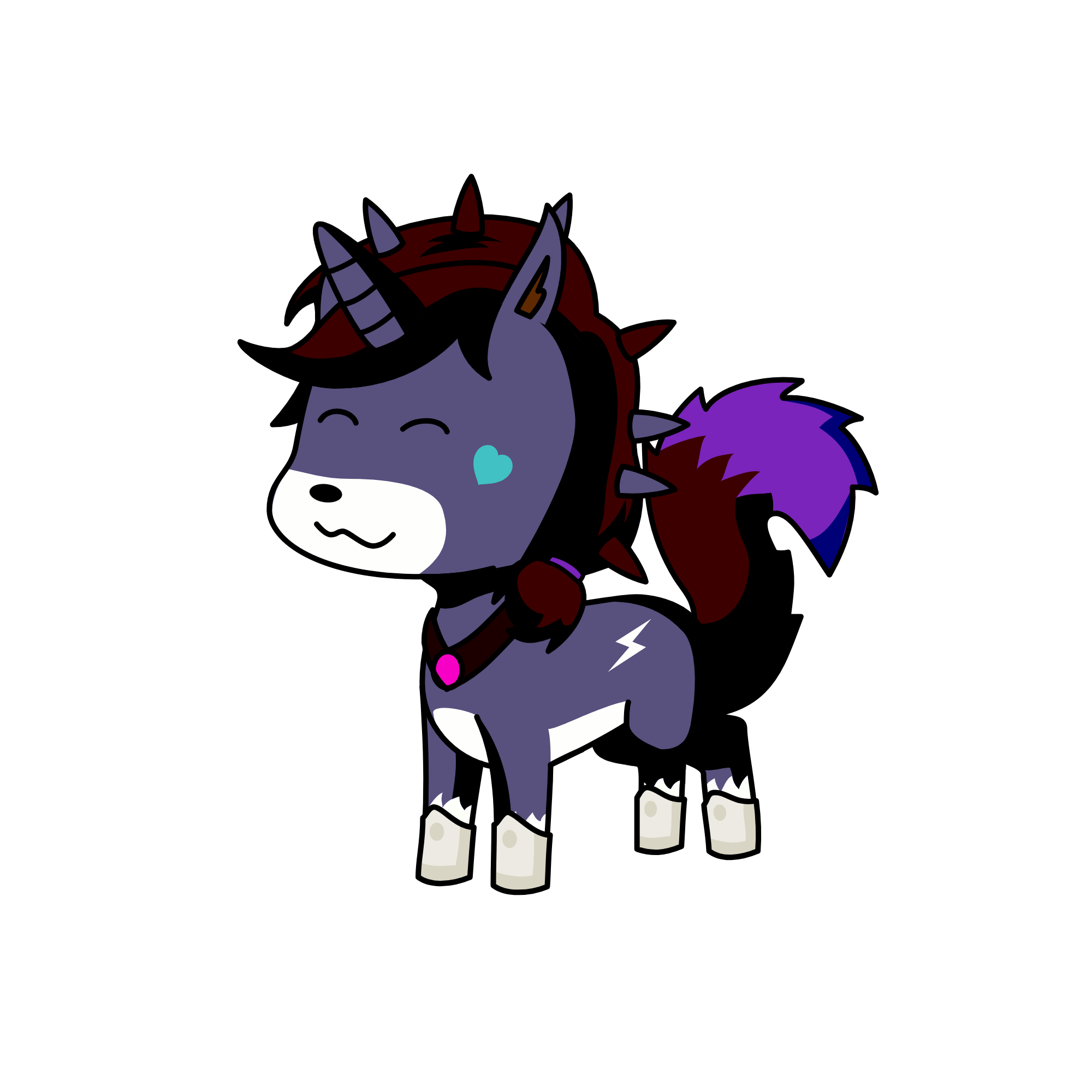 kuromi a corn, the unicorn