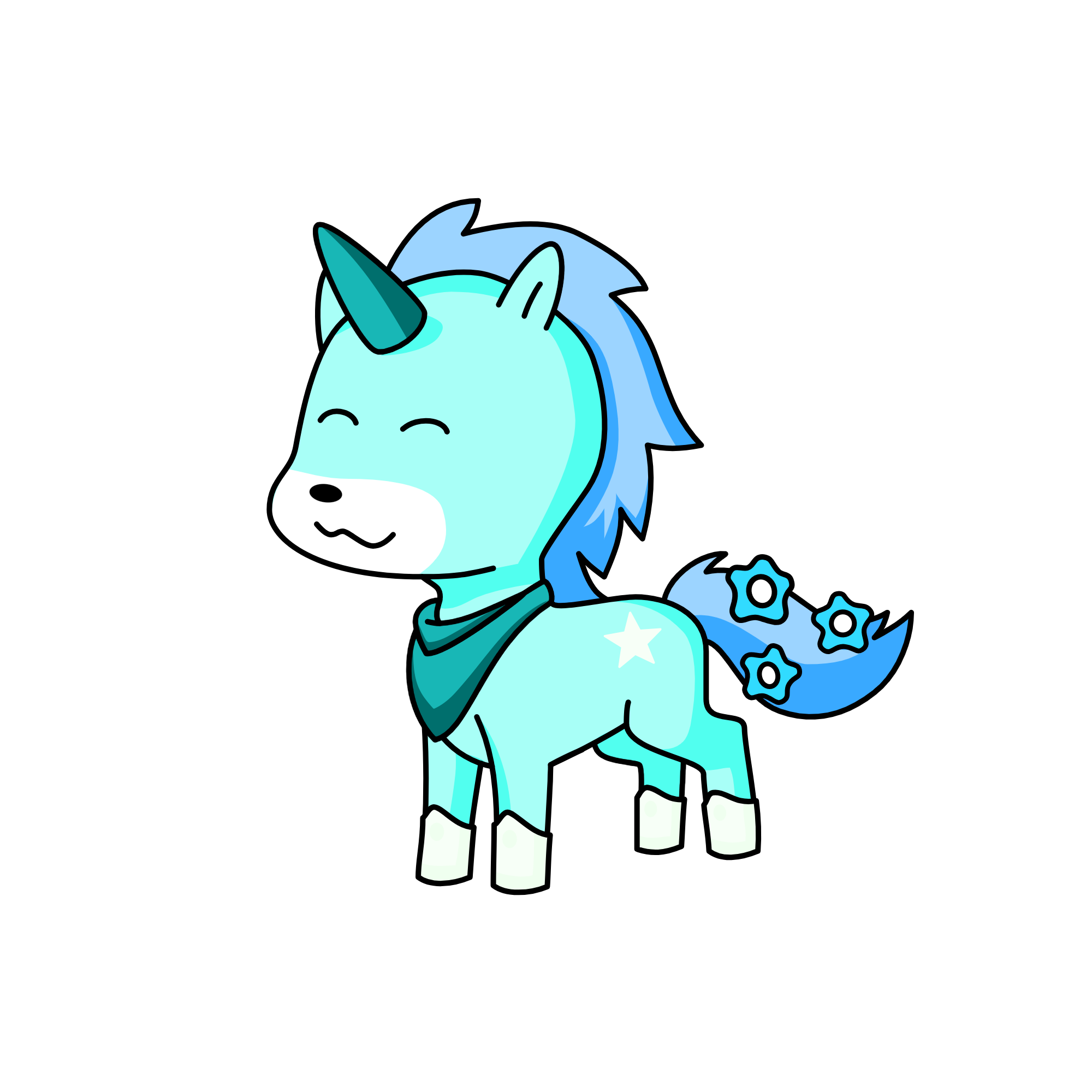 cinnamorrol a corn, the unicorn