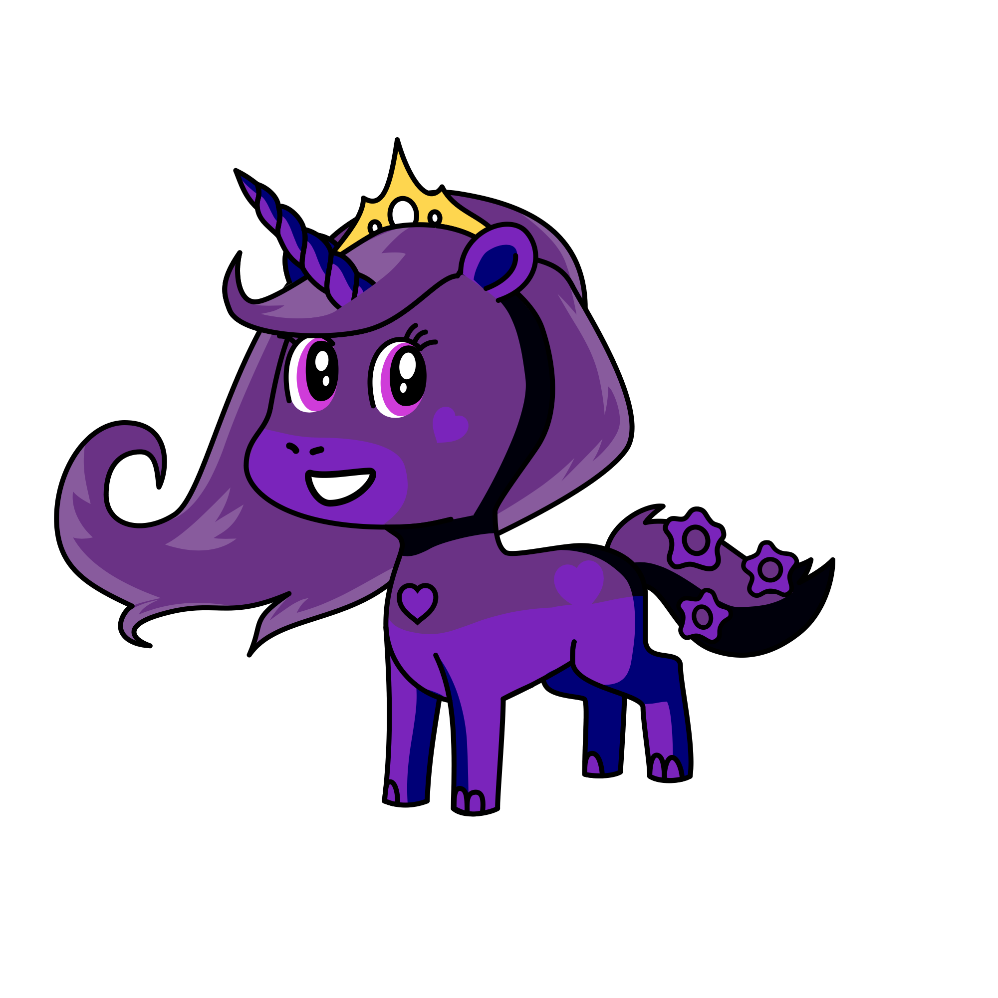 Purplelicus, the unicorn