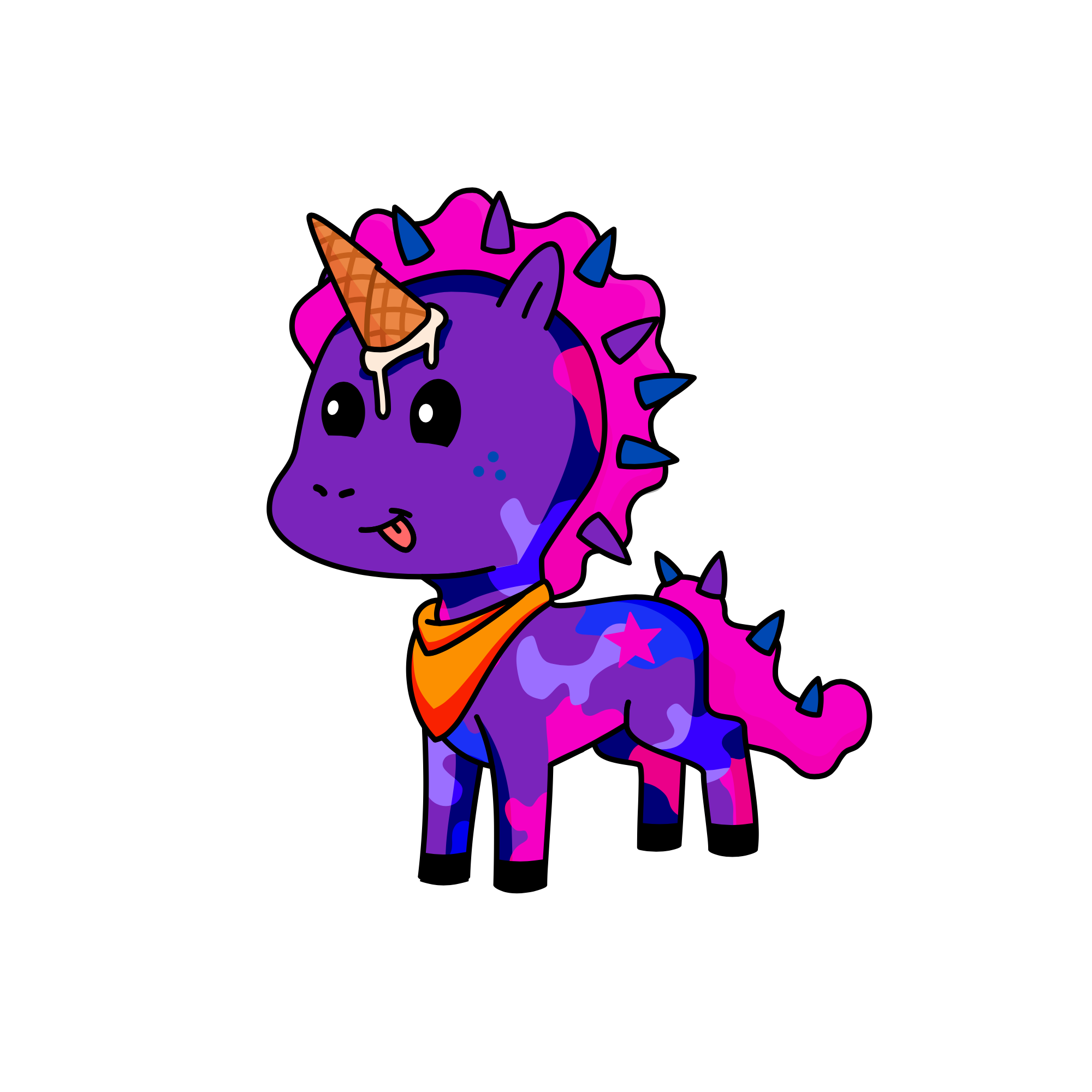 Mr. Spike, the unicorn