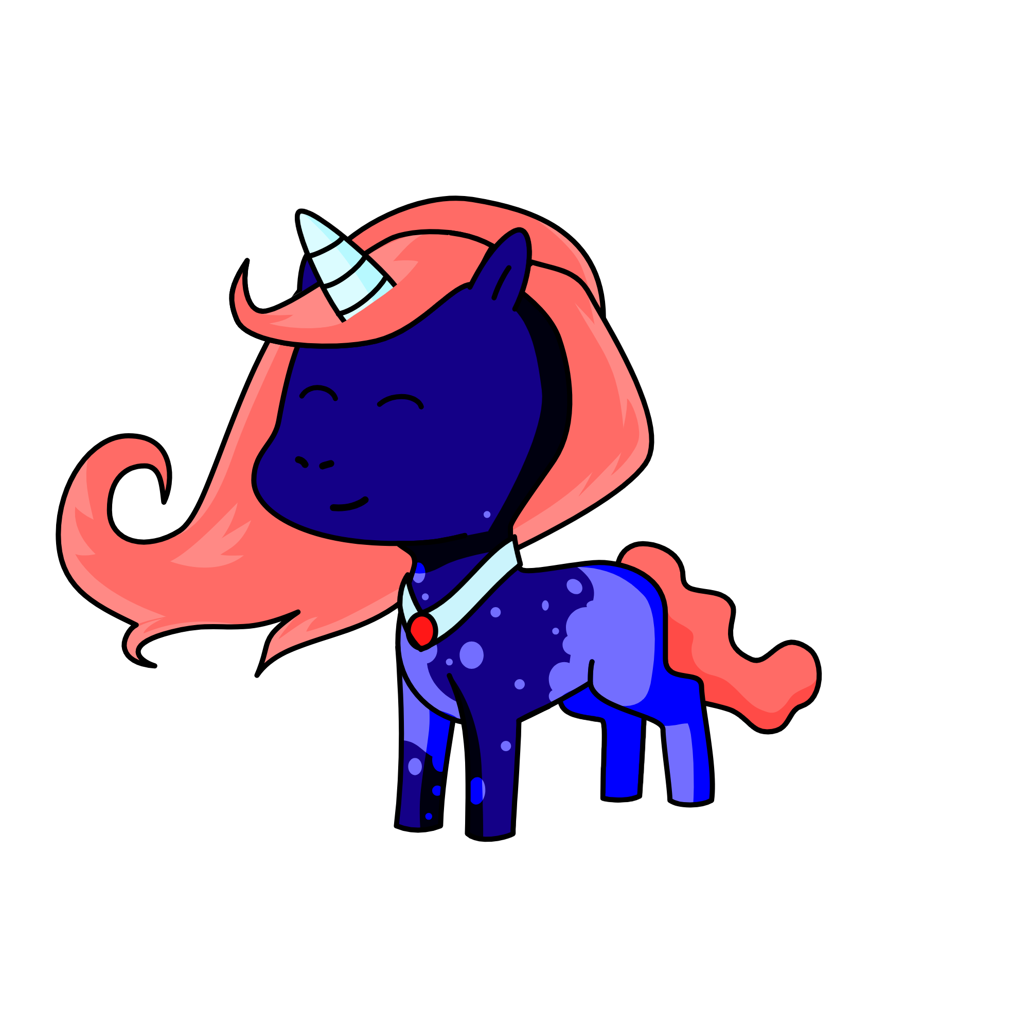 Princess MoonSparkle, the unicorn