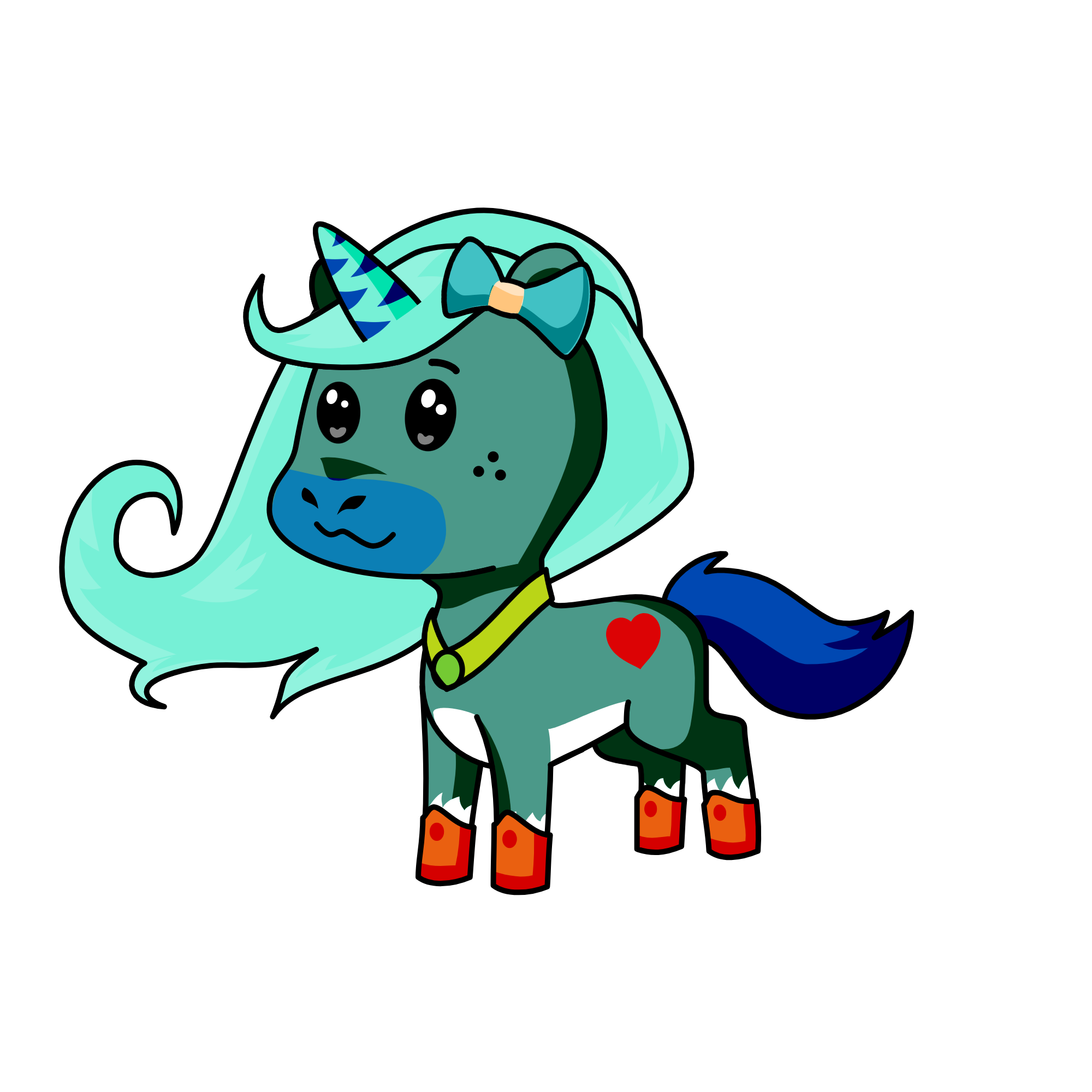 azulnicor, the unicorn