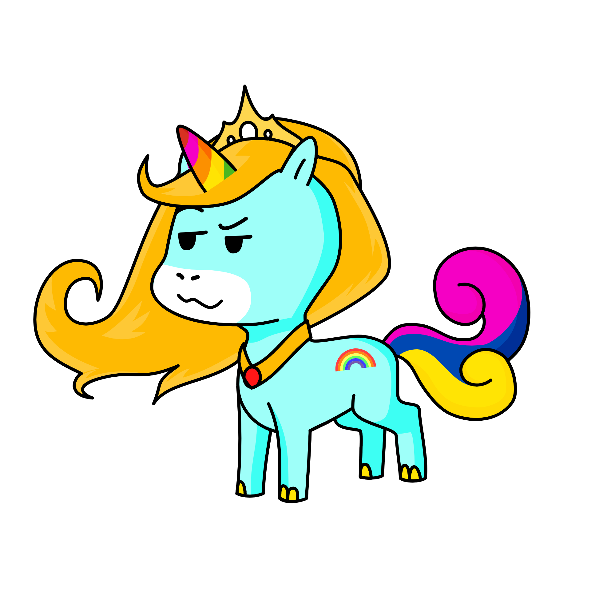 Lady, the unicorn