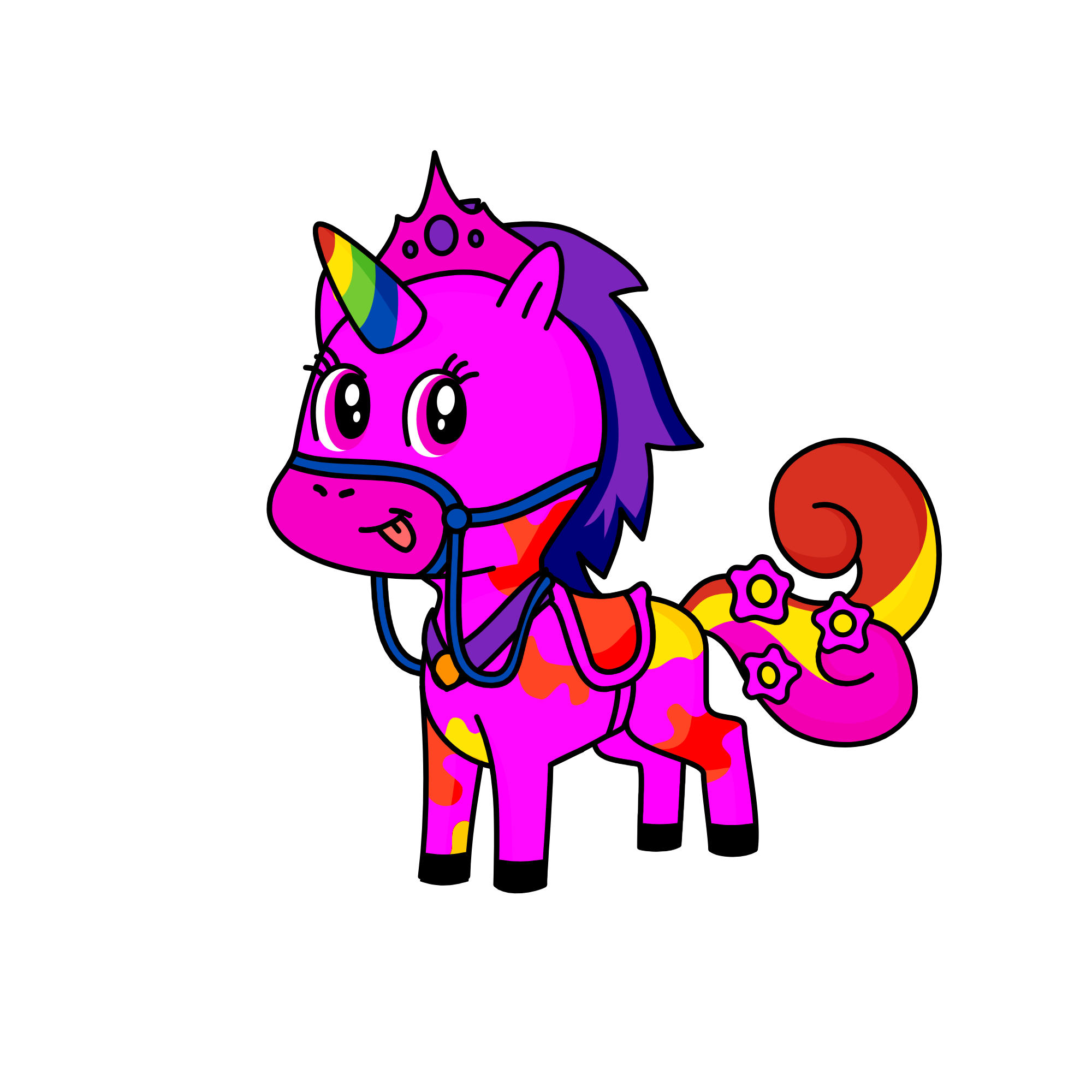 rainbow pixe, the unicorn