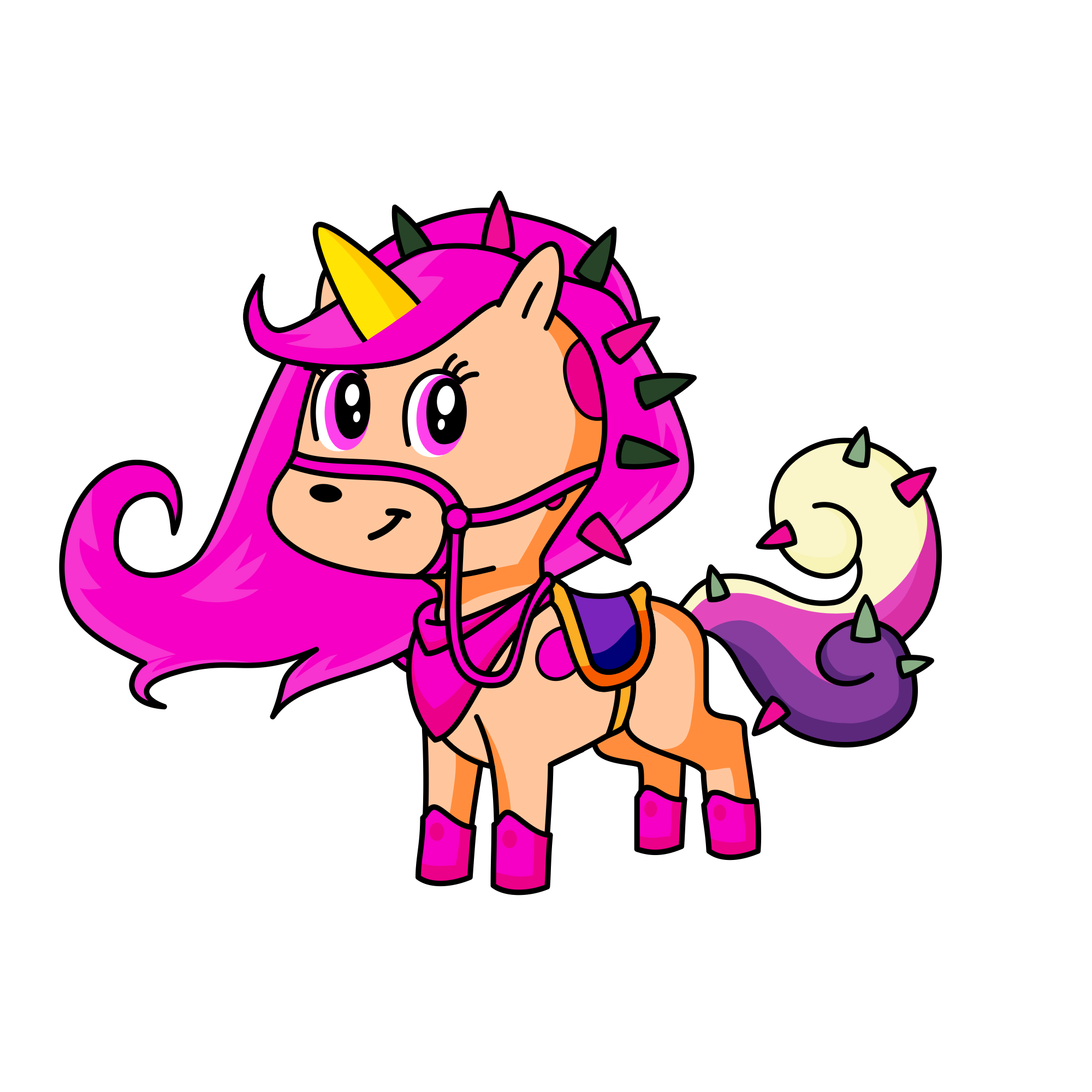 Pink, the unicorn