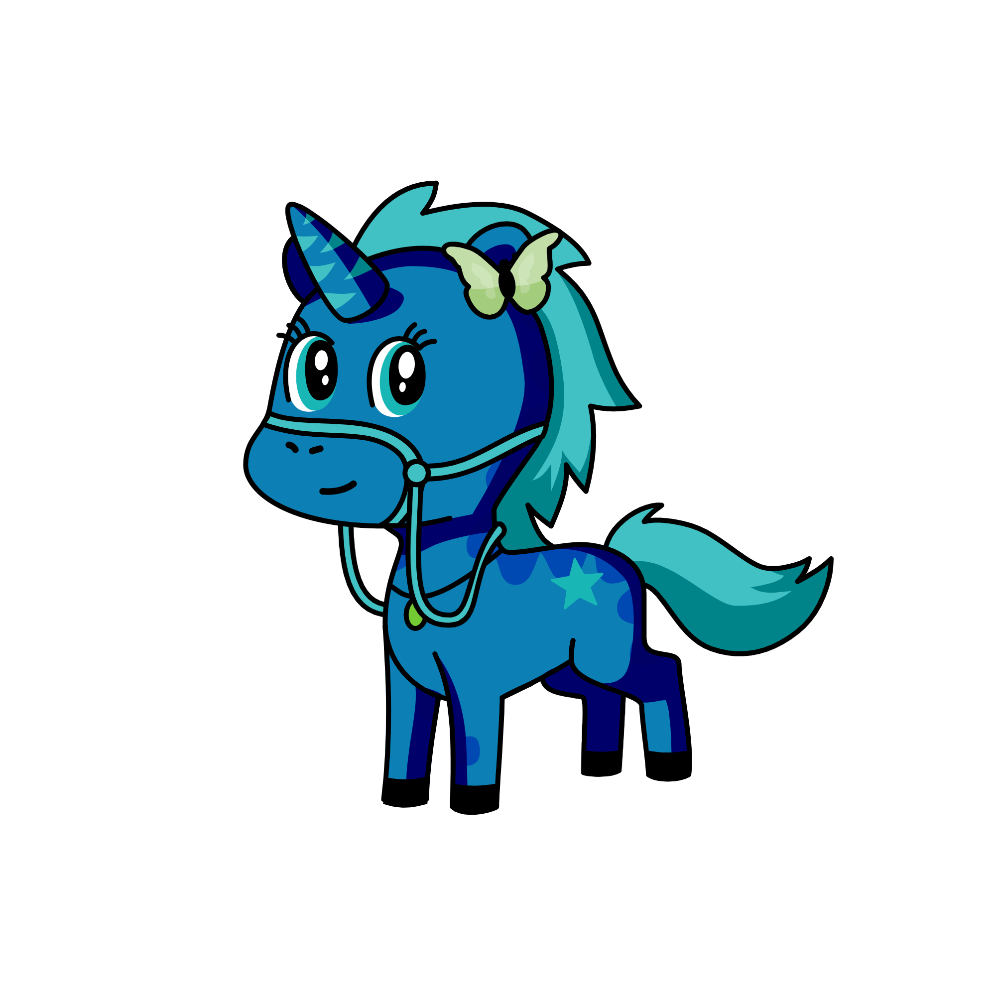 Sapphire Star, the unicorn