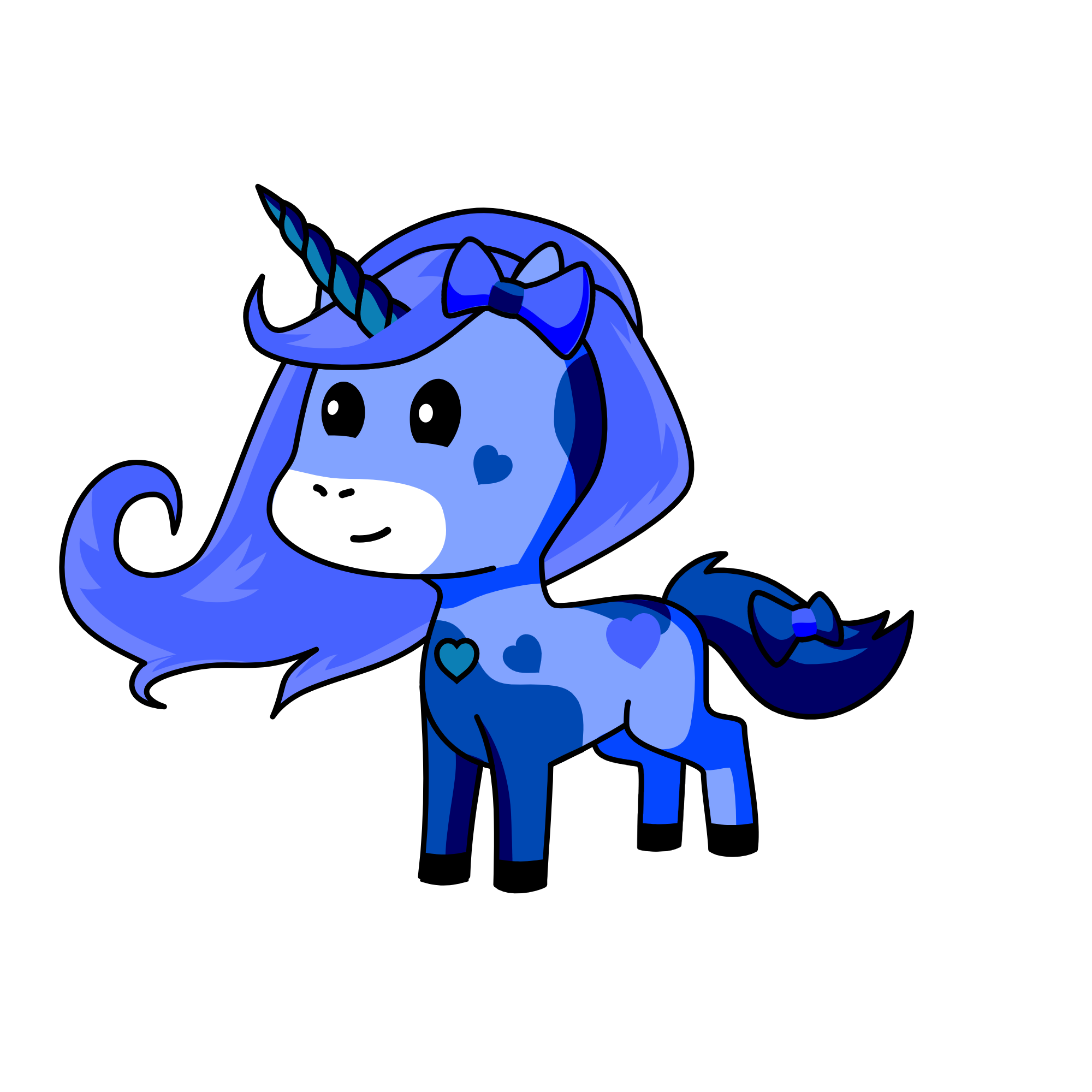 azure, the unicorn