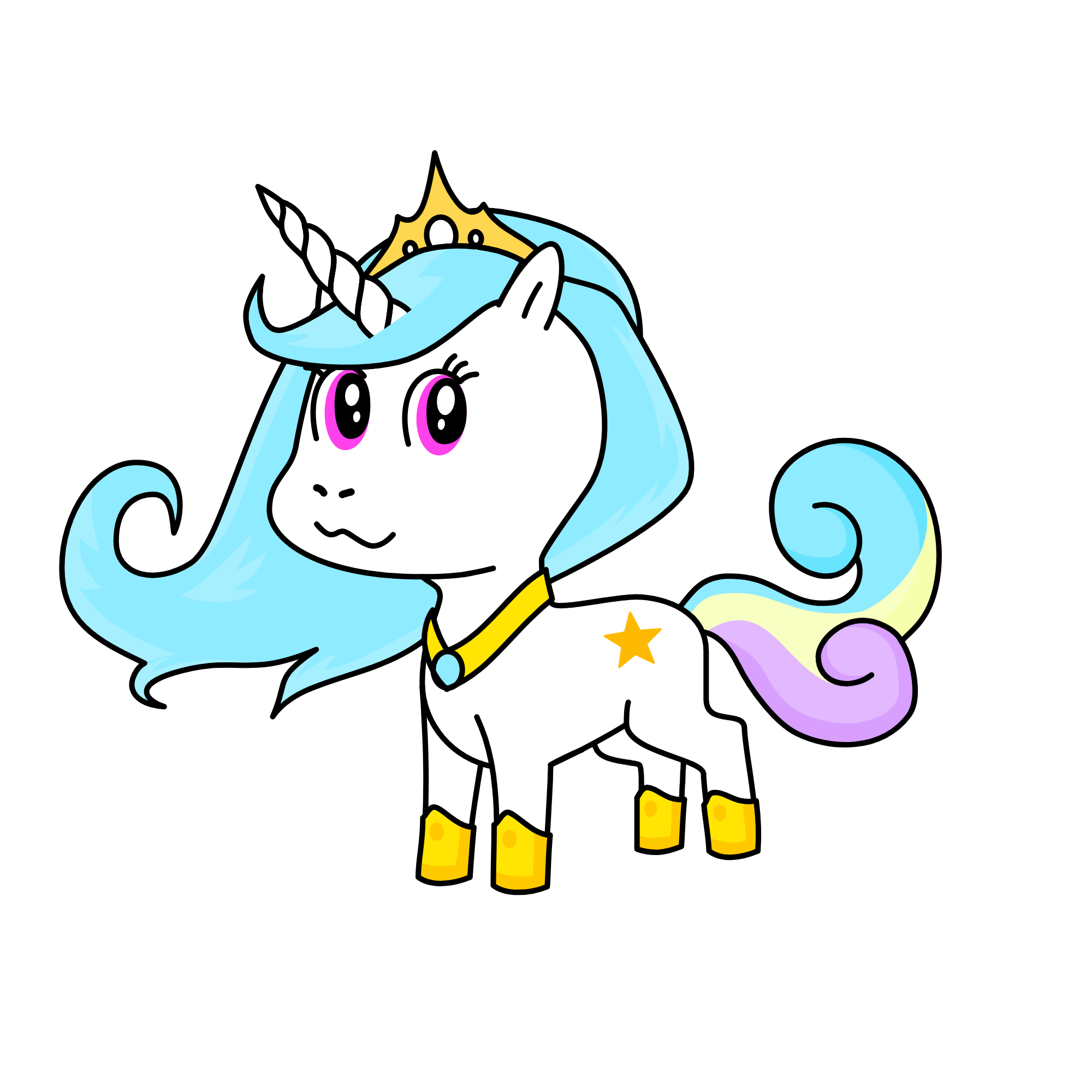 Celastia, the unicorn
