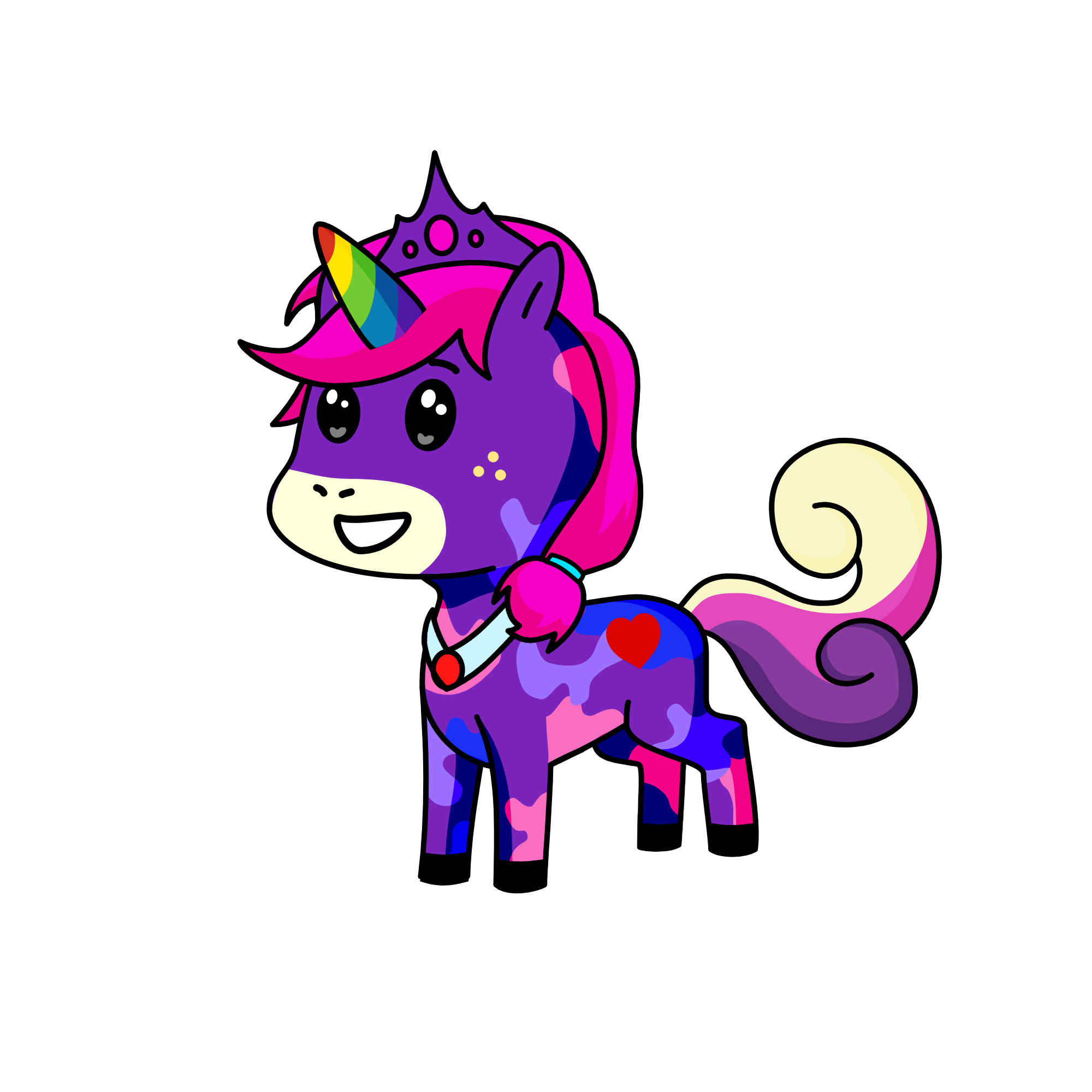 purpleisish, the unicorn