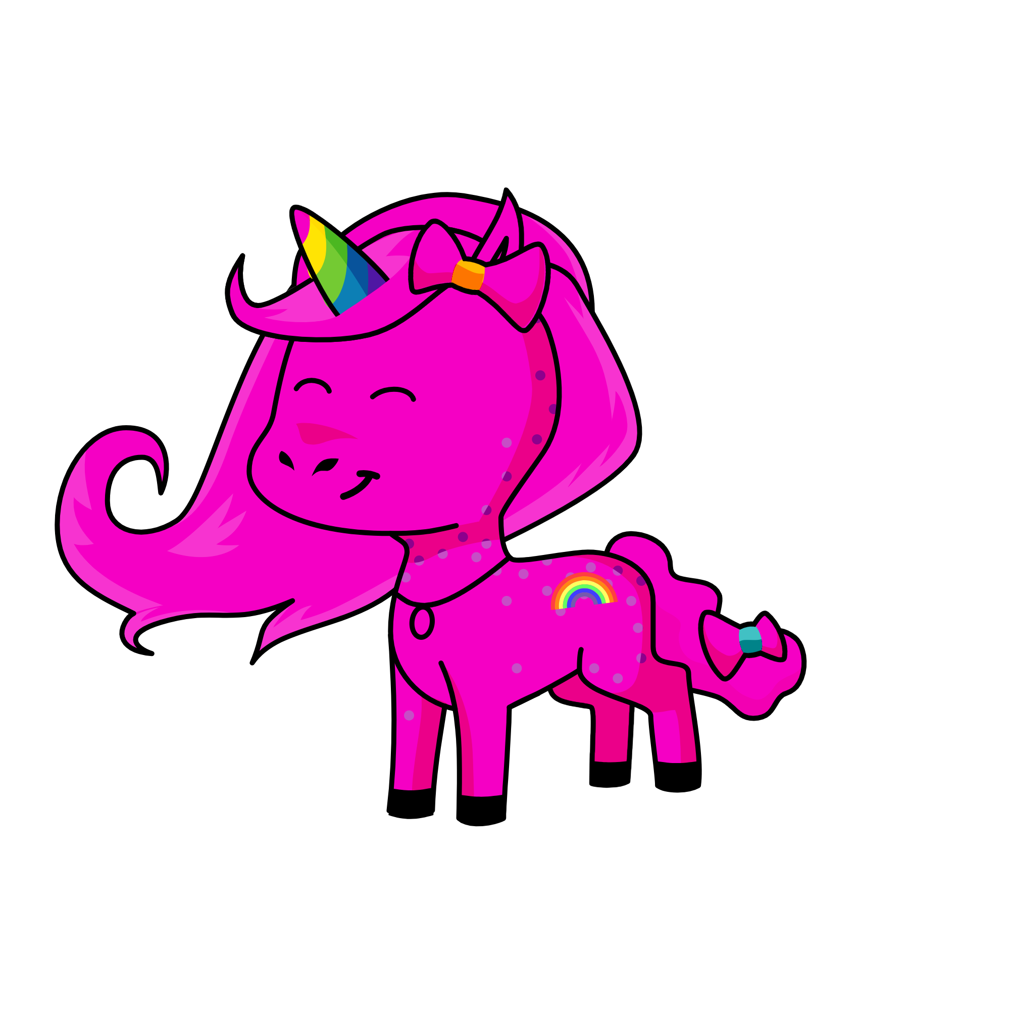 Pinkallious, the unicorn