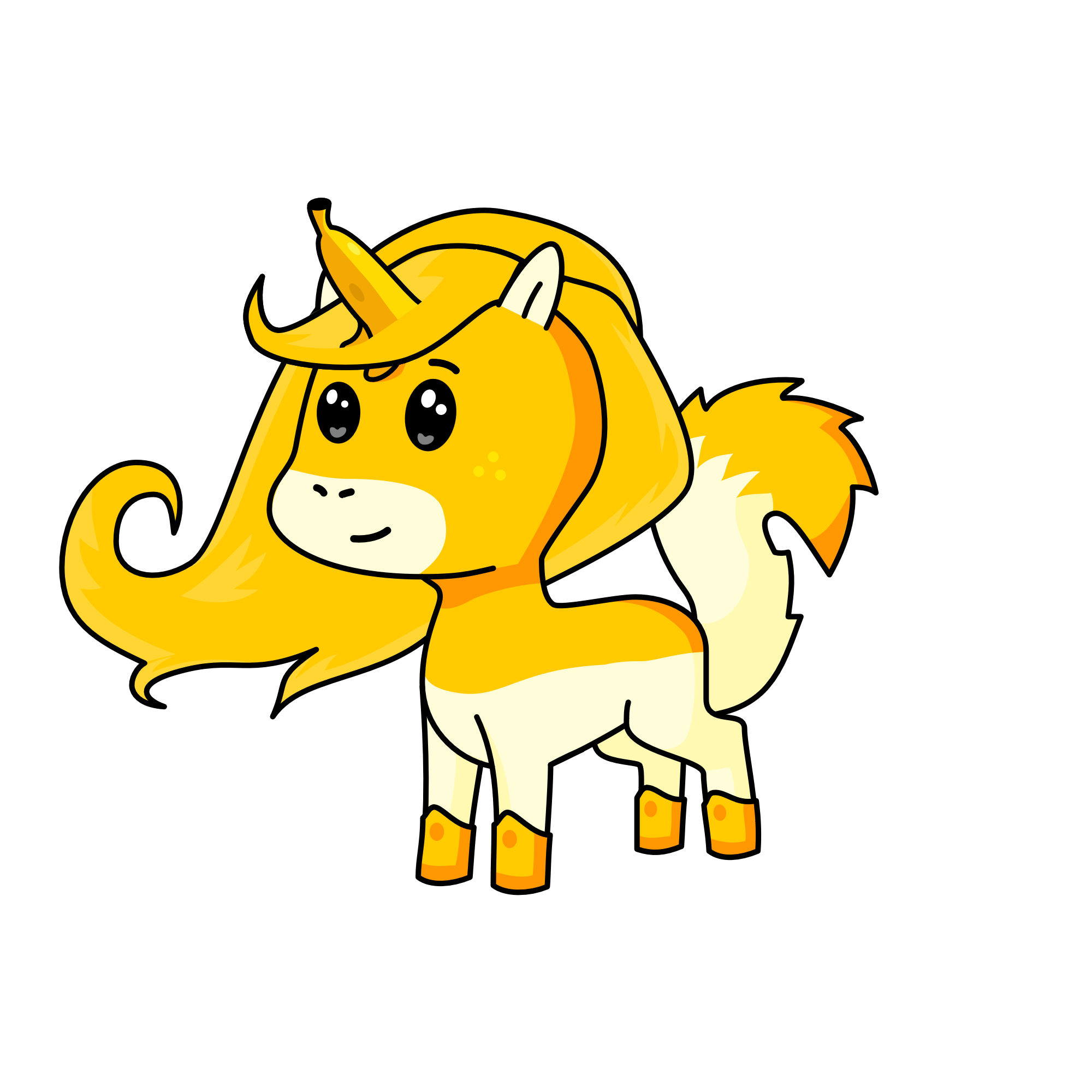 Bibi Banane, the unicorn