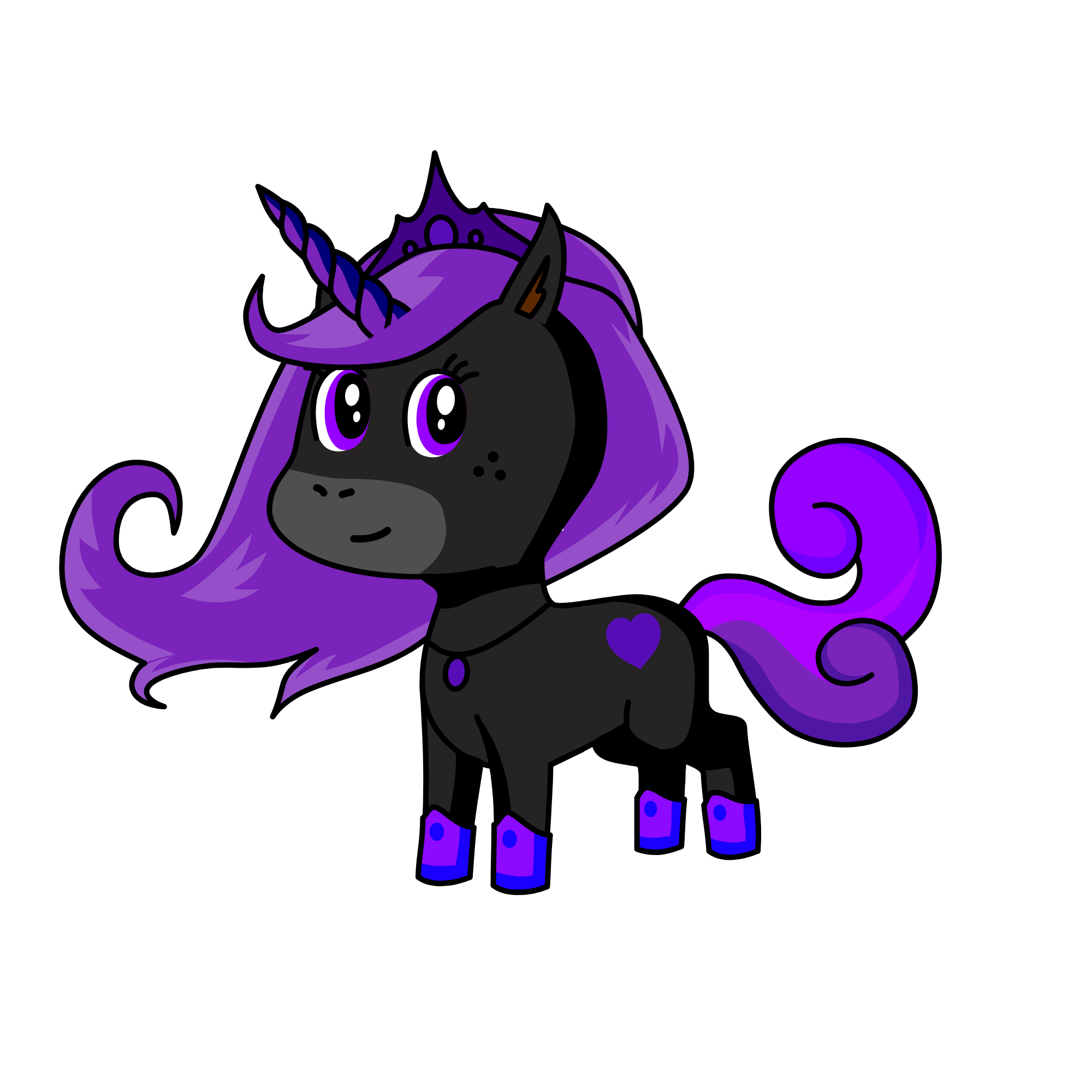 purple, the unicorn