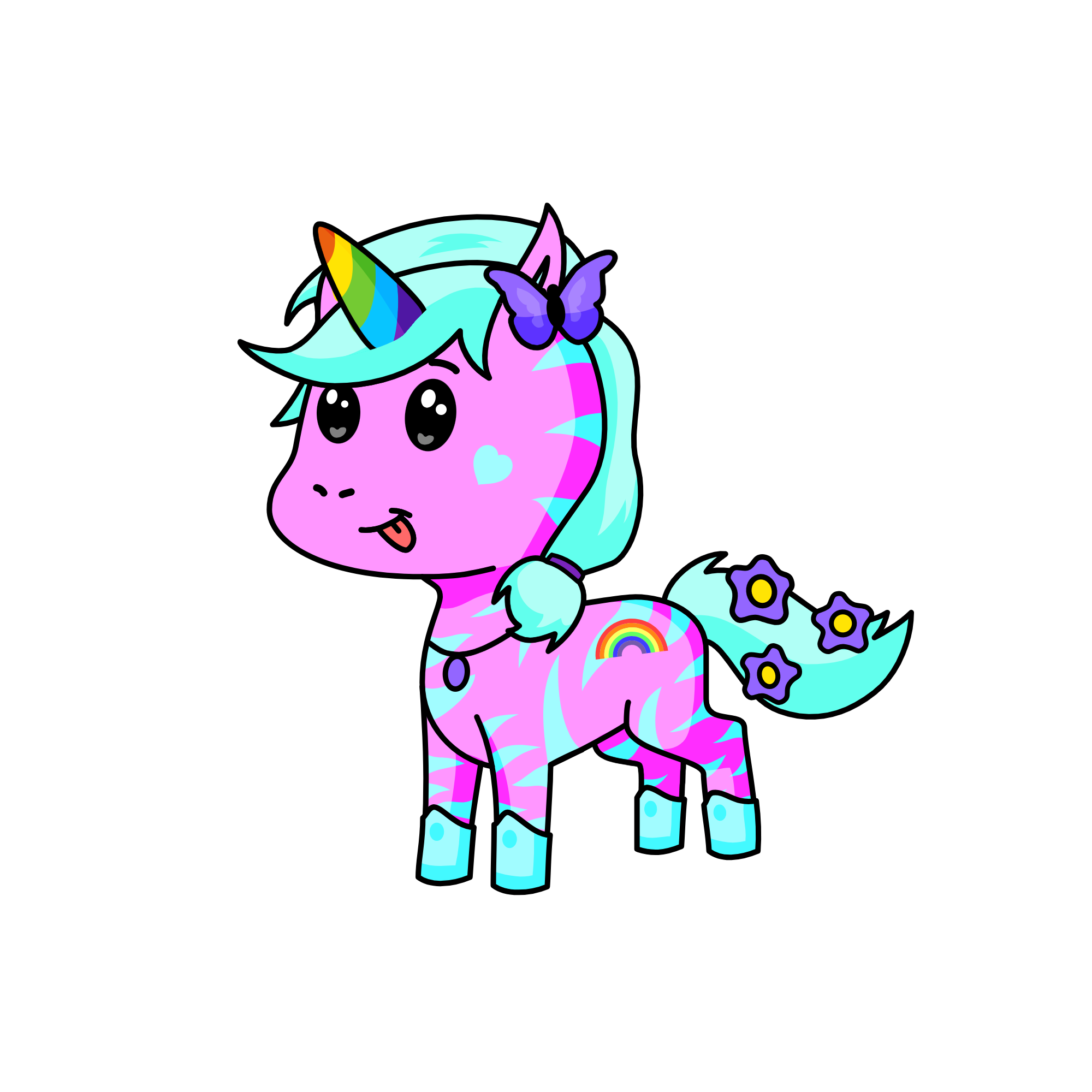 Pinky, the unicorn