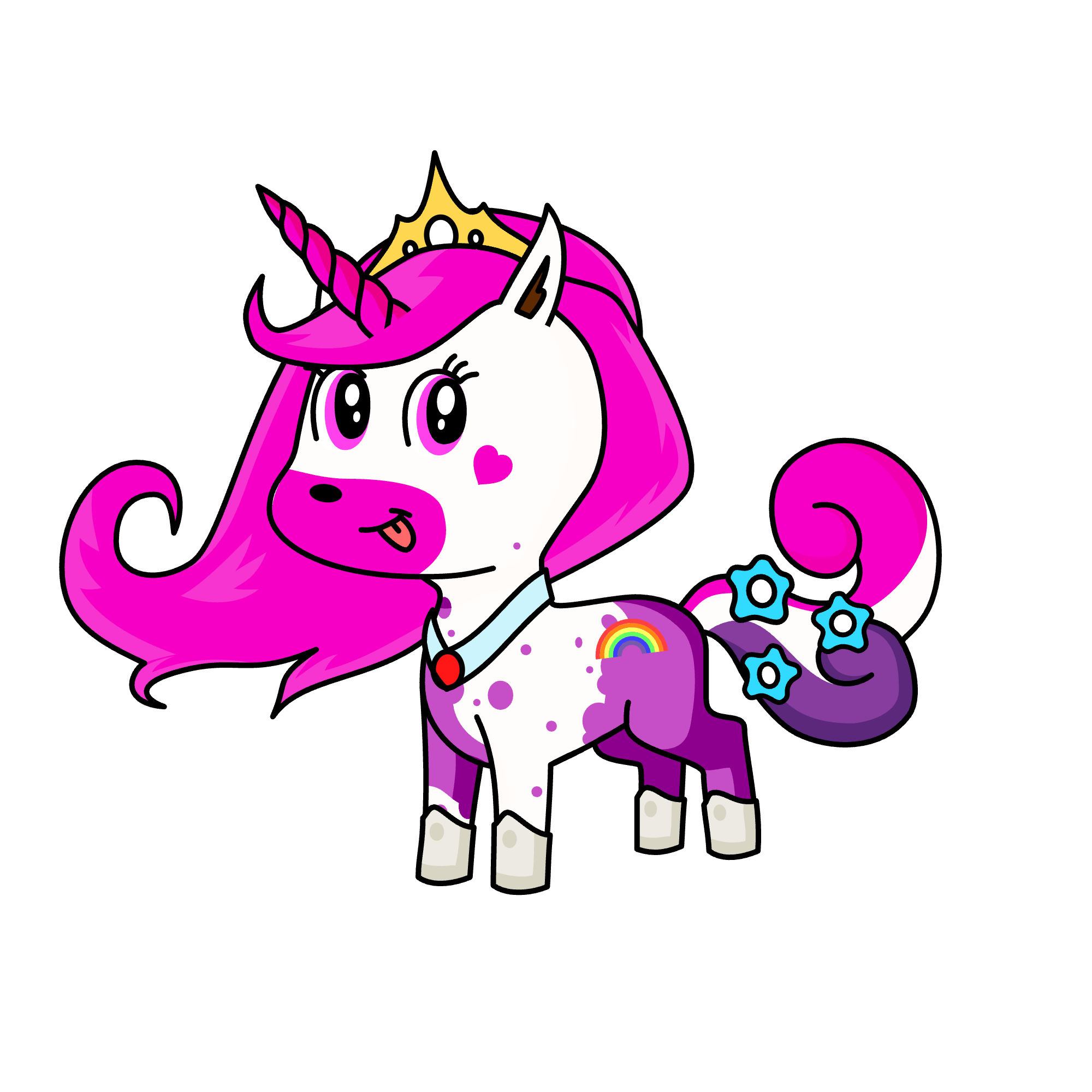 Princess sky wolf, the unicorn