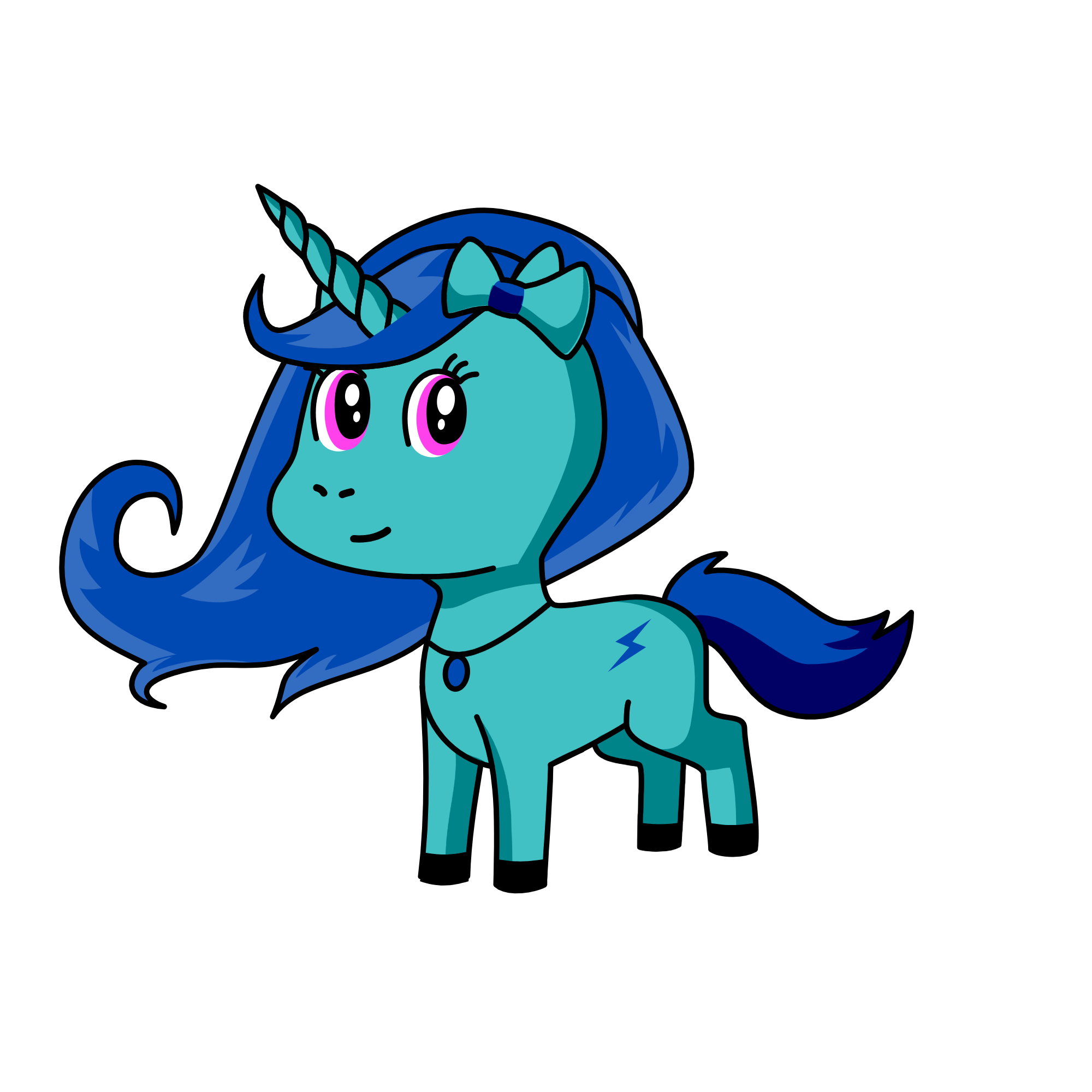 Blue Lightning 2, the unicorn