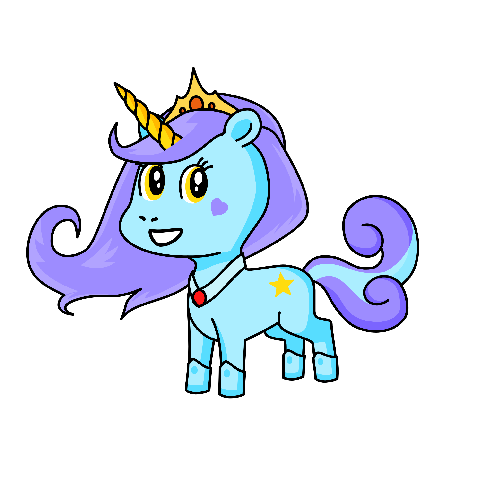Cutie, the unicorn