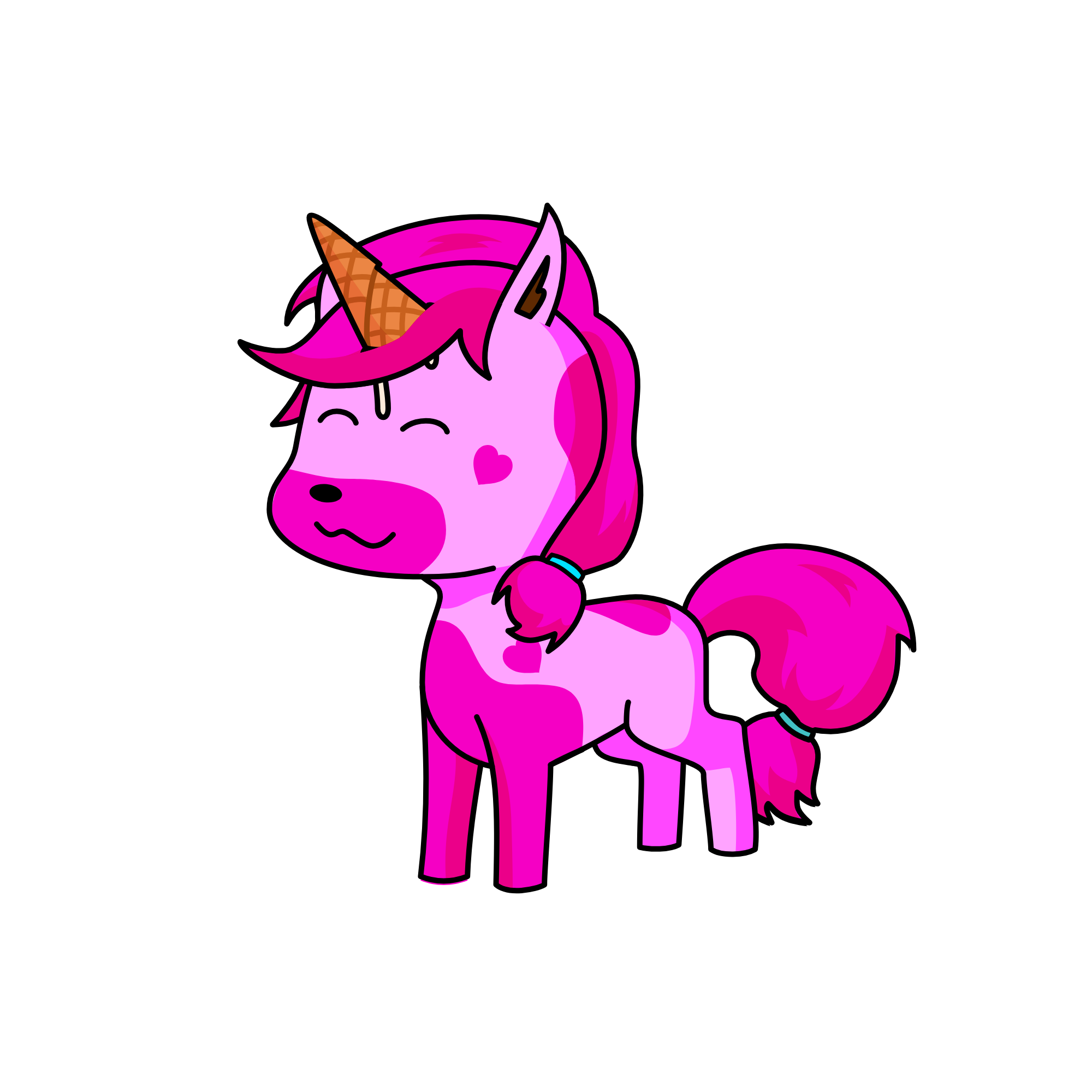 StrawberryFluffles, the unicorn