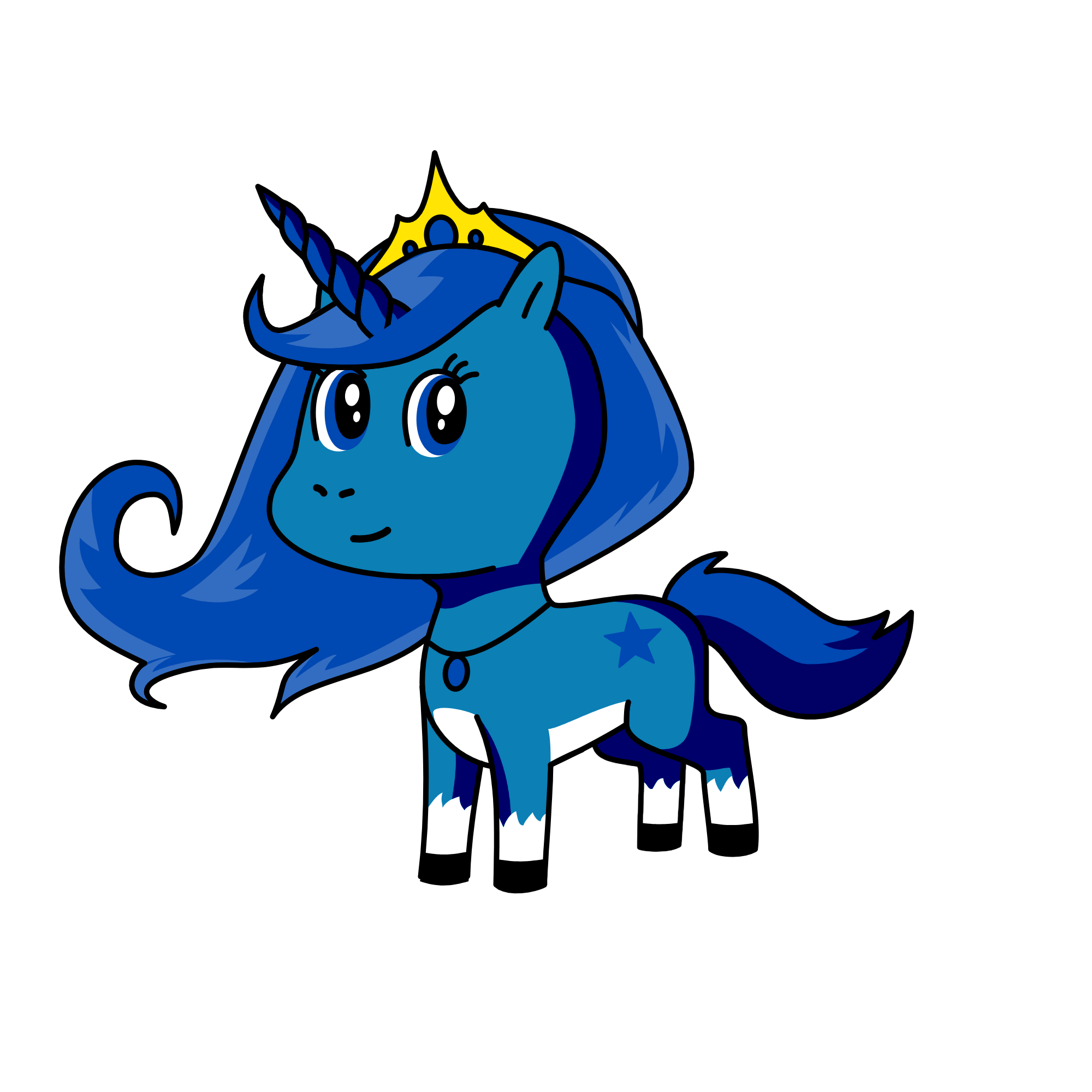 Midnight Blue, the unicorn