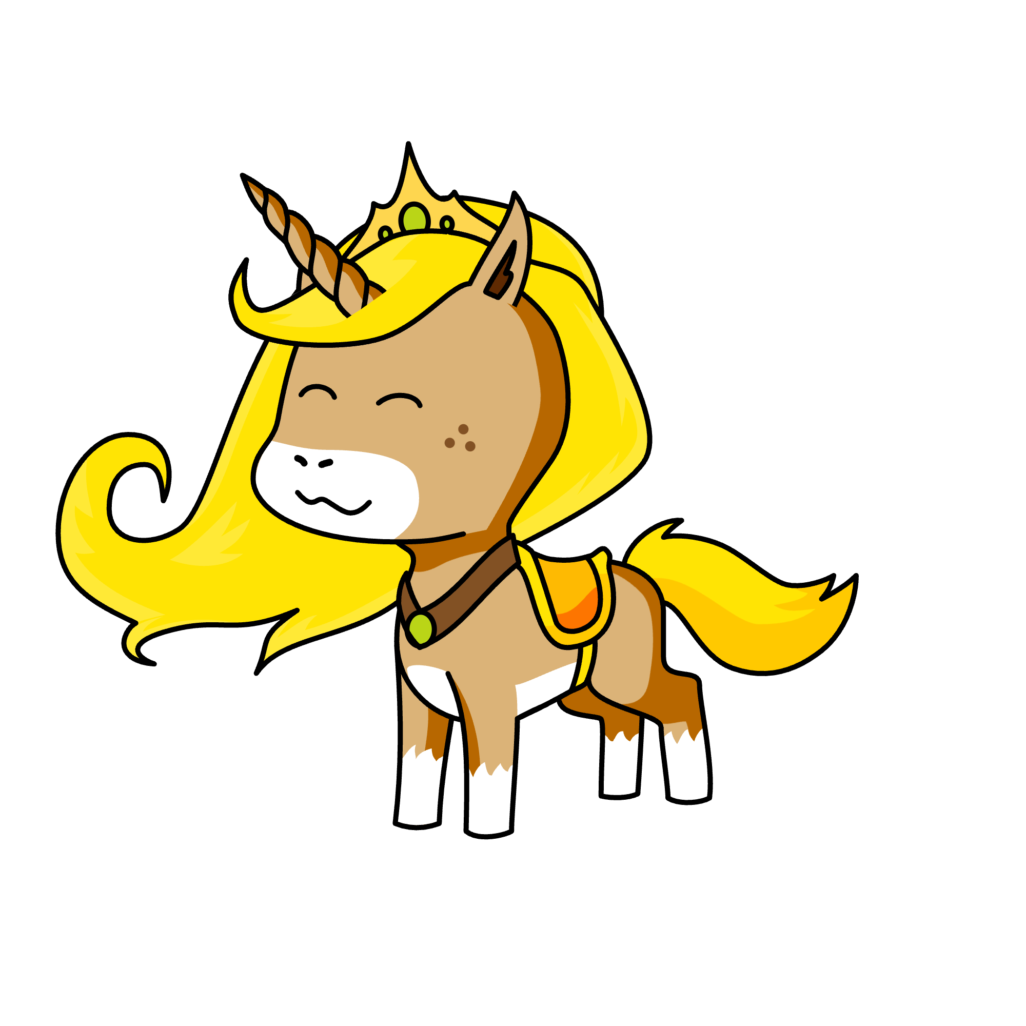 Queen Brownie, the unicorn