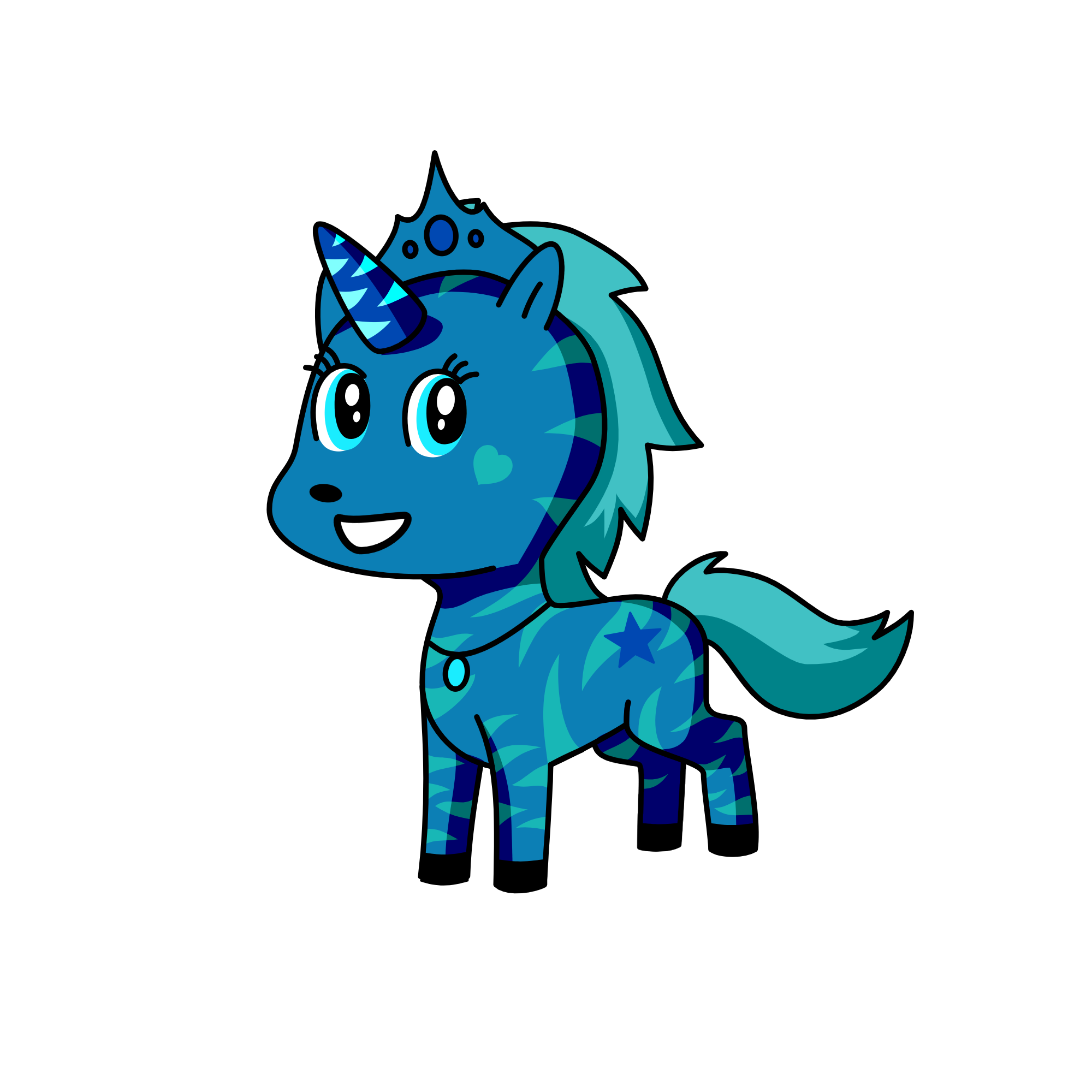 Sapphire Star, the unicorn
