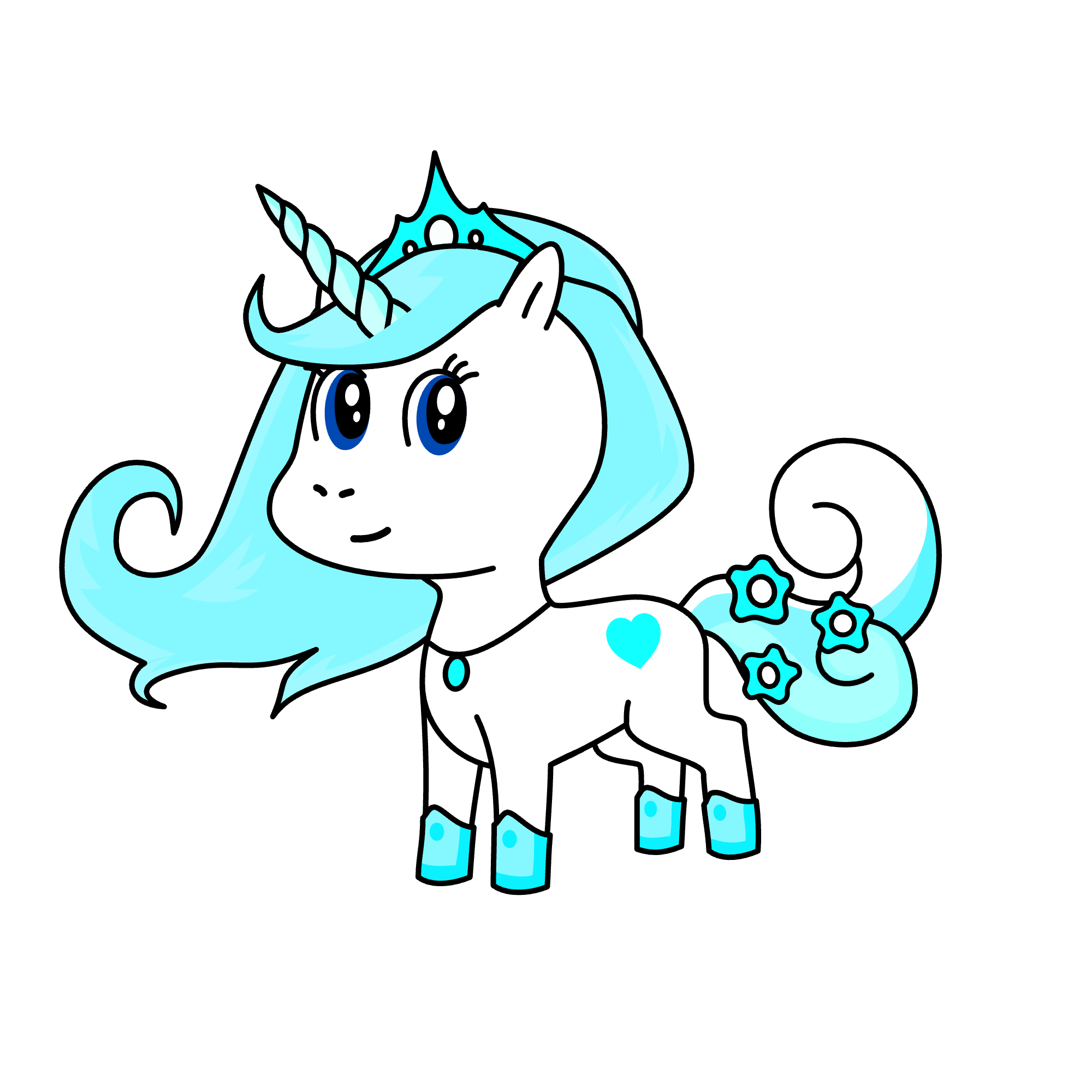 Glacia, the unicorn