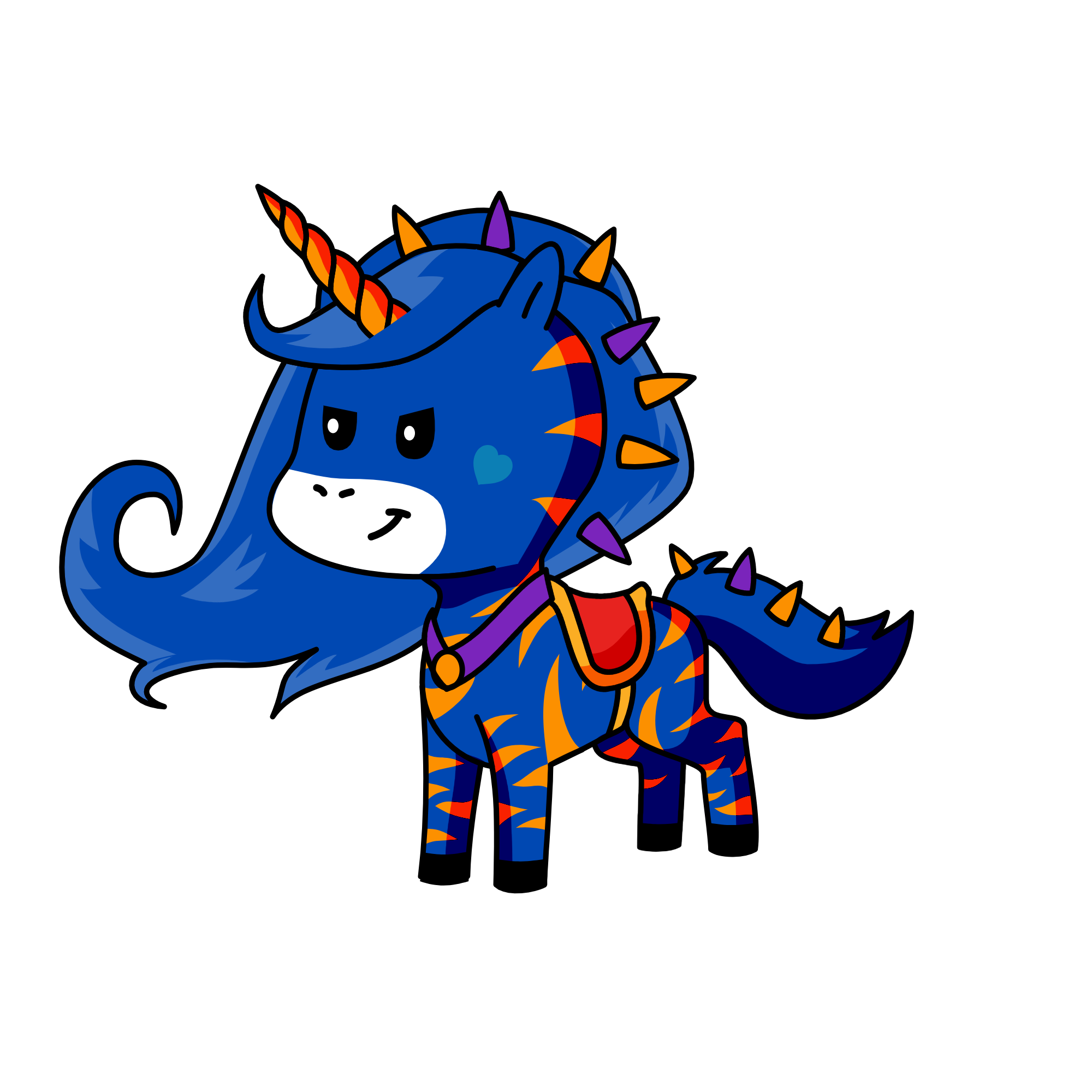 Midnight Spike, the unicorn