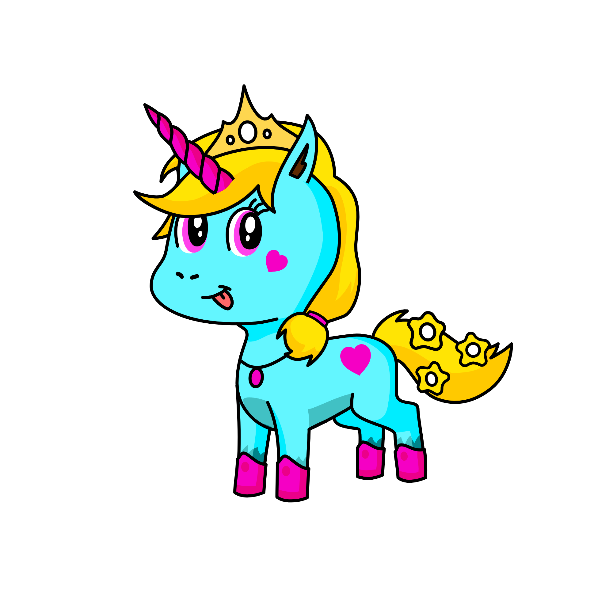 cutesy demure unicorn, the unicorn