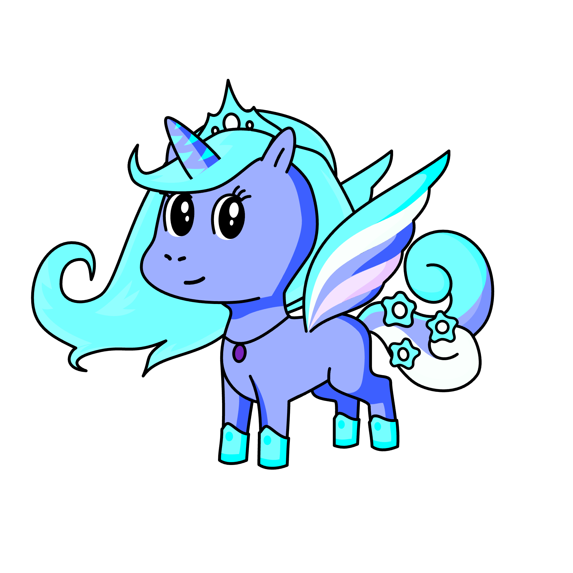 Isolde the unicorn of frost, the unicorn