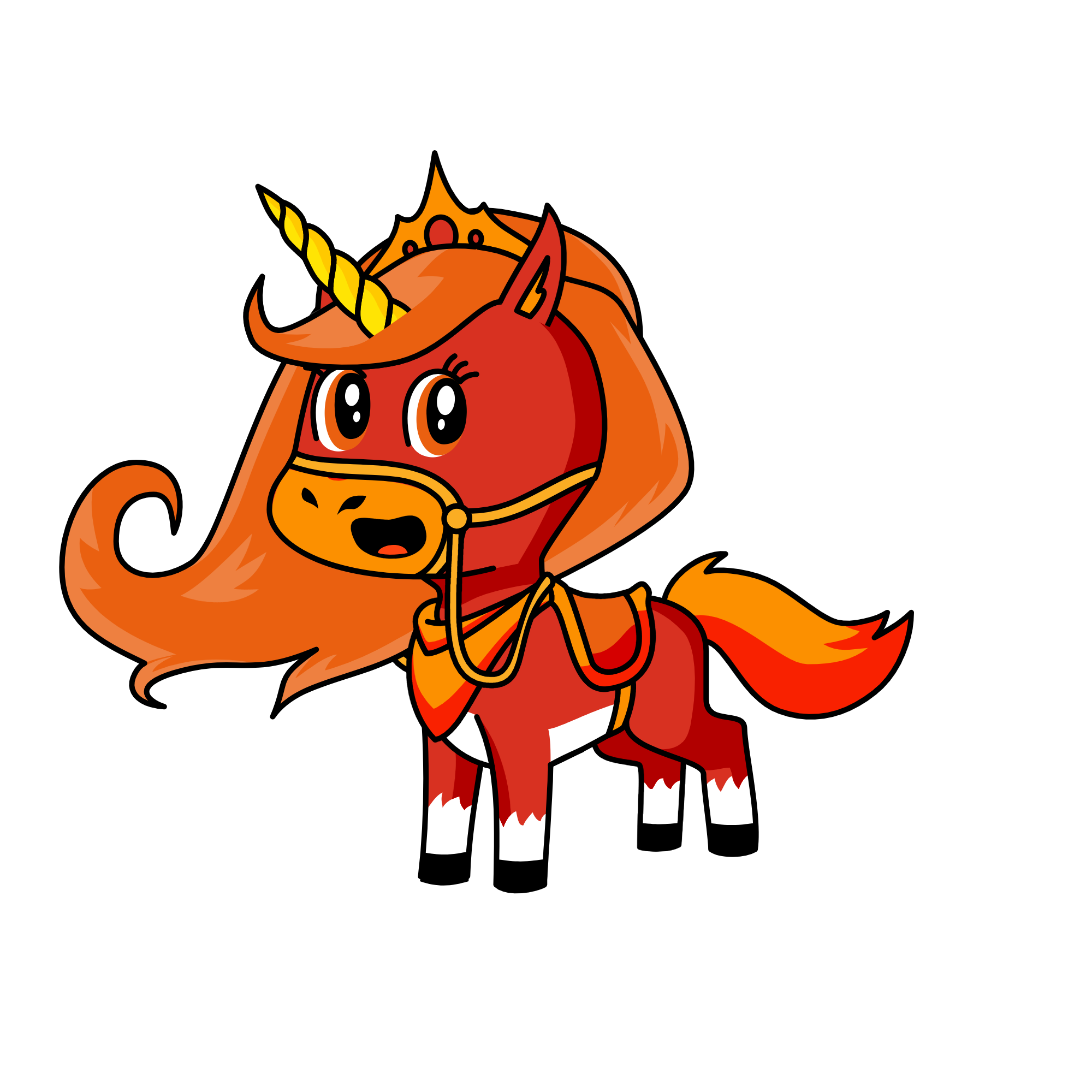 Princess Flame, the unicorn