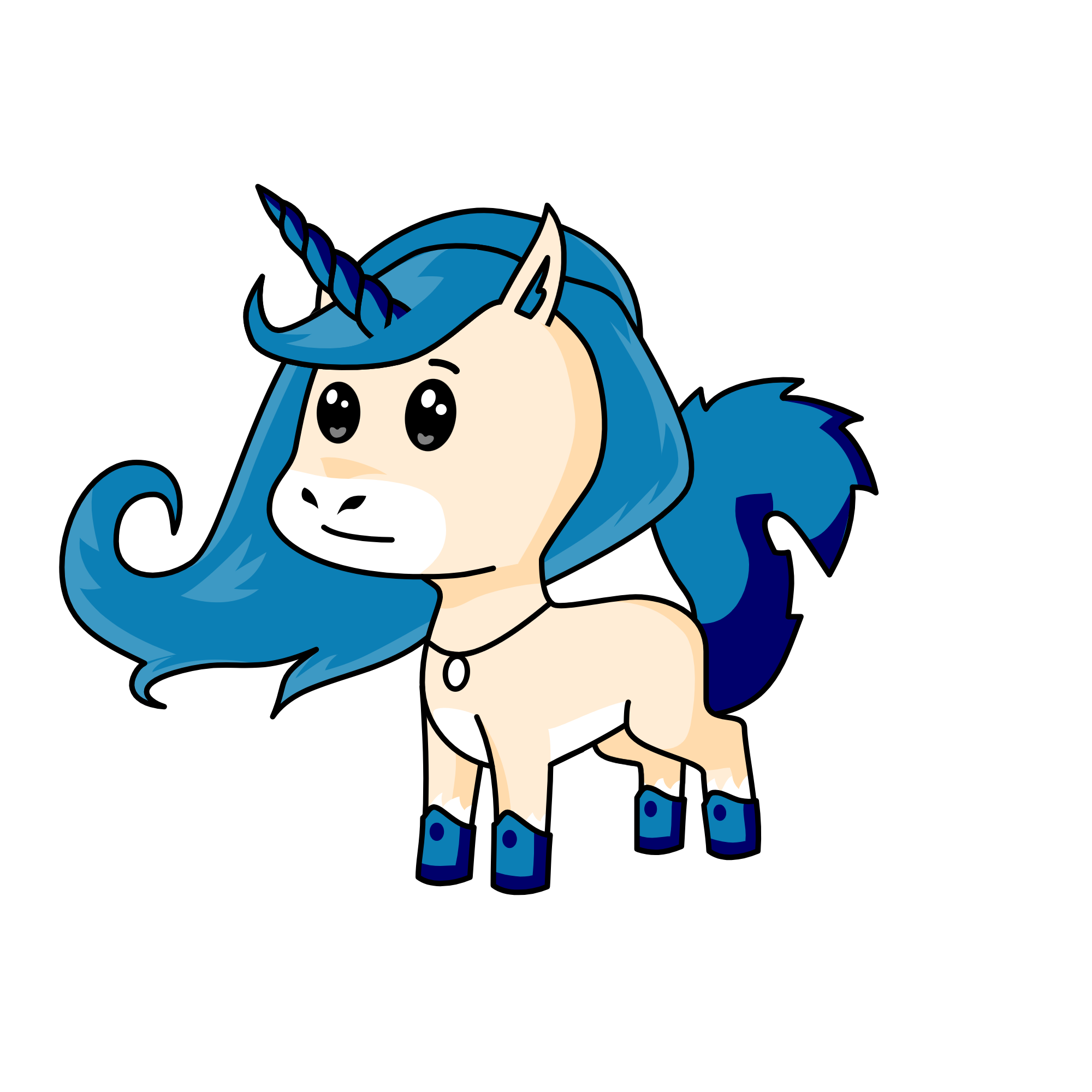 Winter, the unicorn