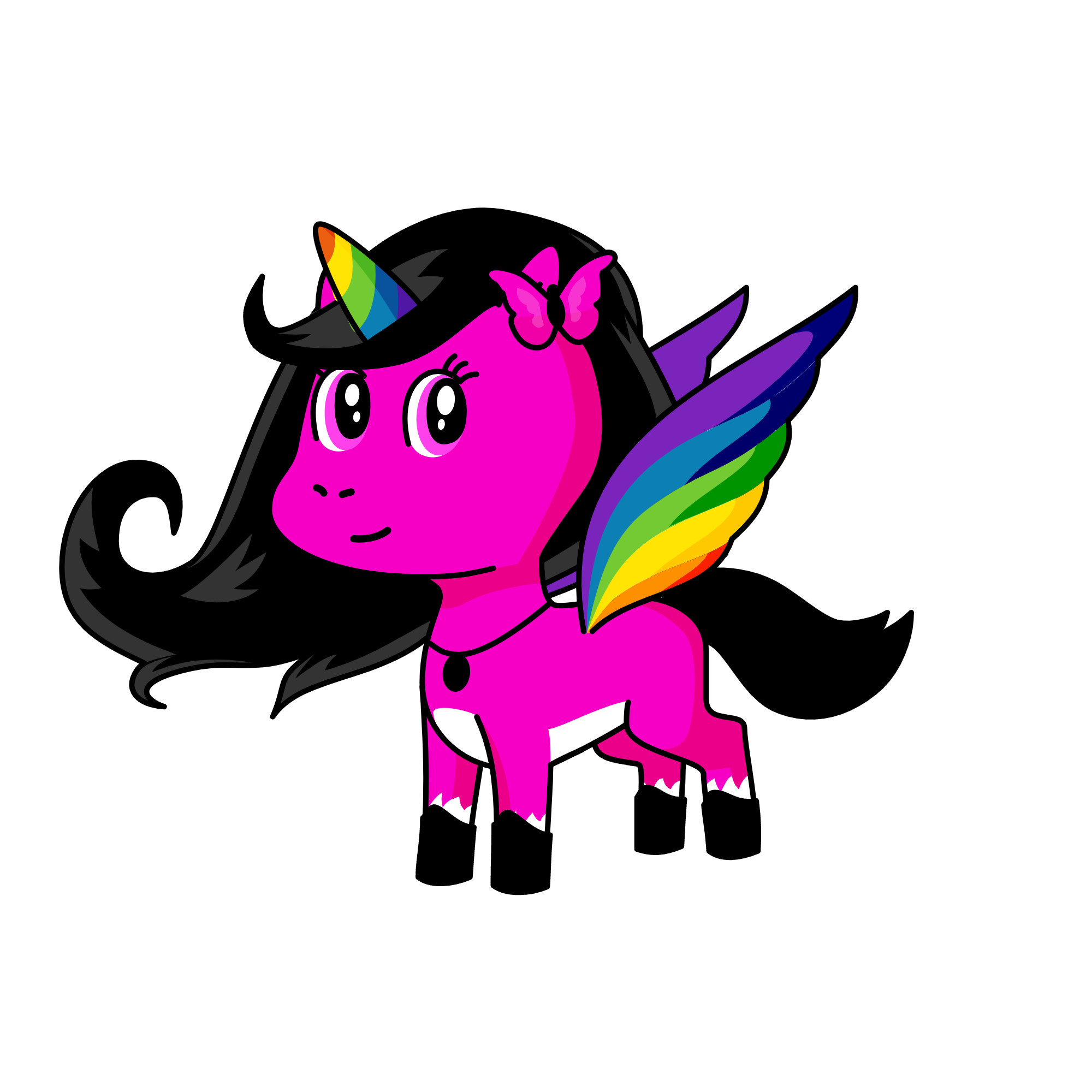 Rainbow Hooves, the unicorn