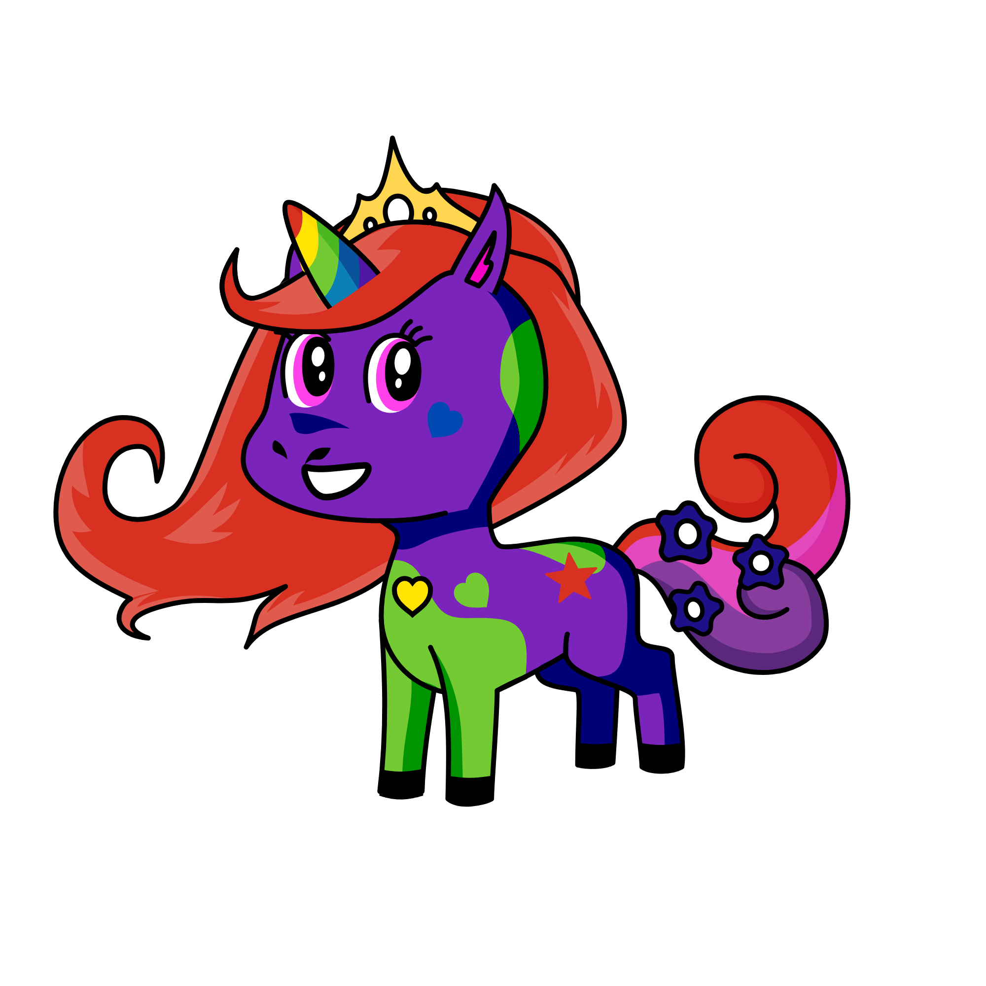 Sparkles, the unicorn