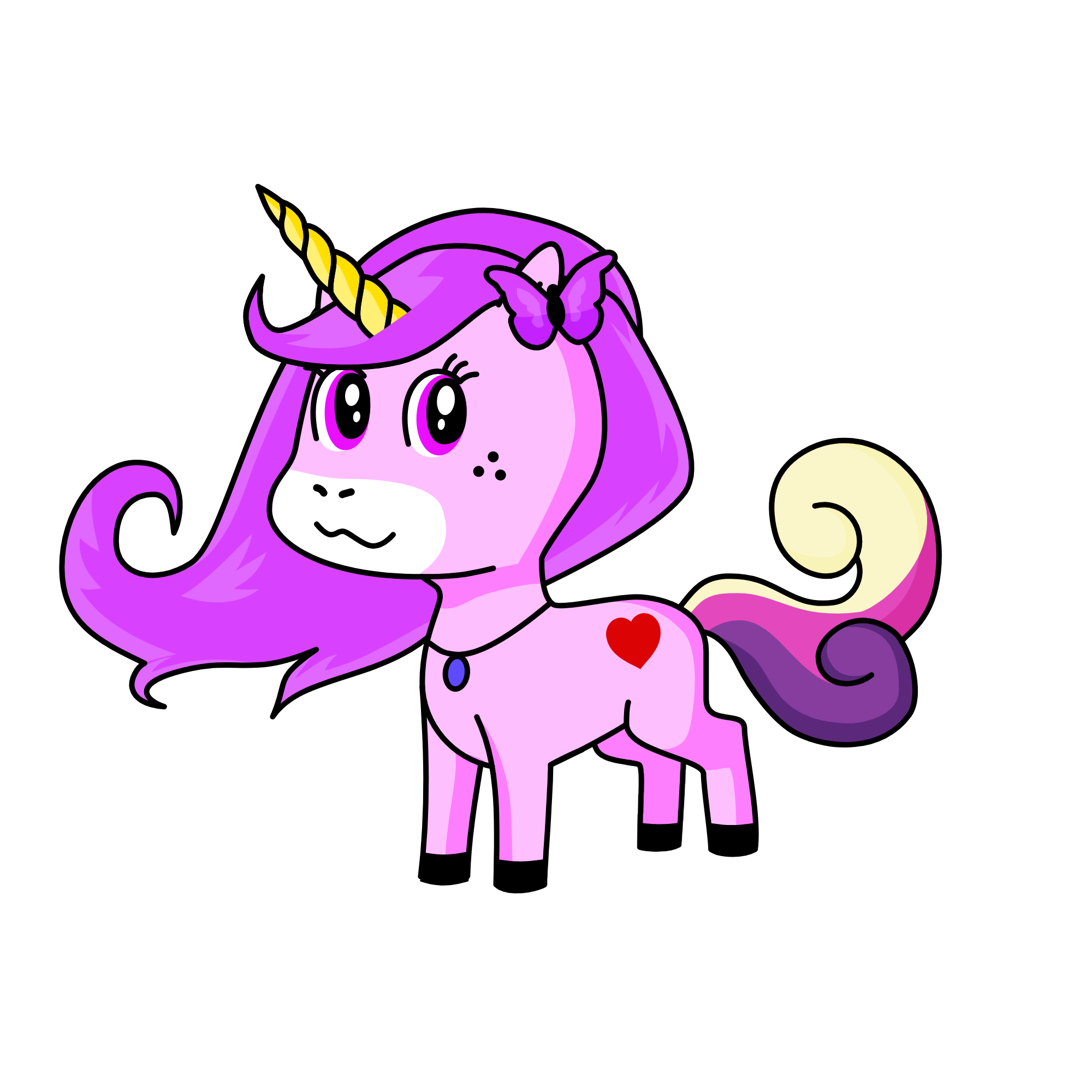 Pinky, the unicorn