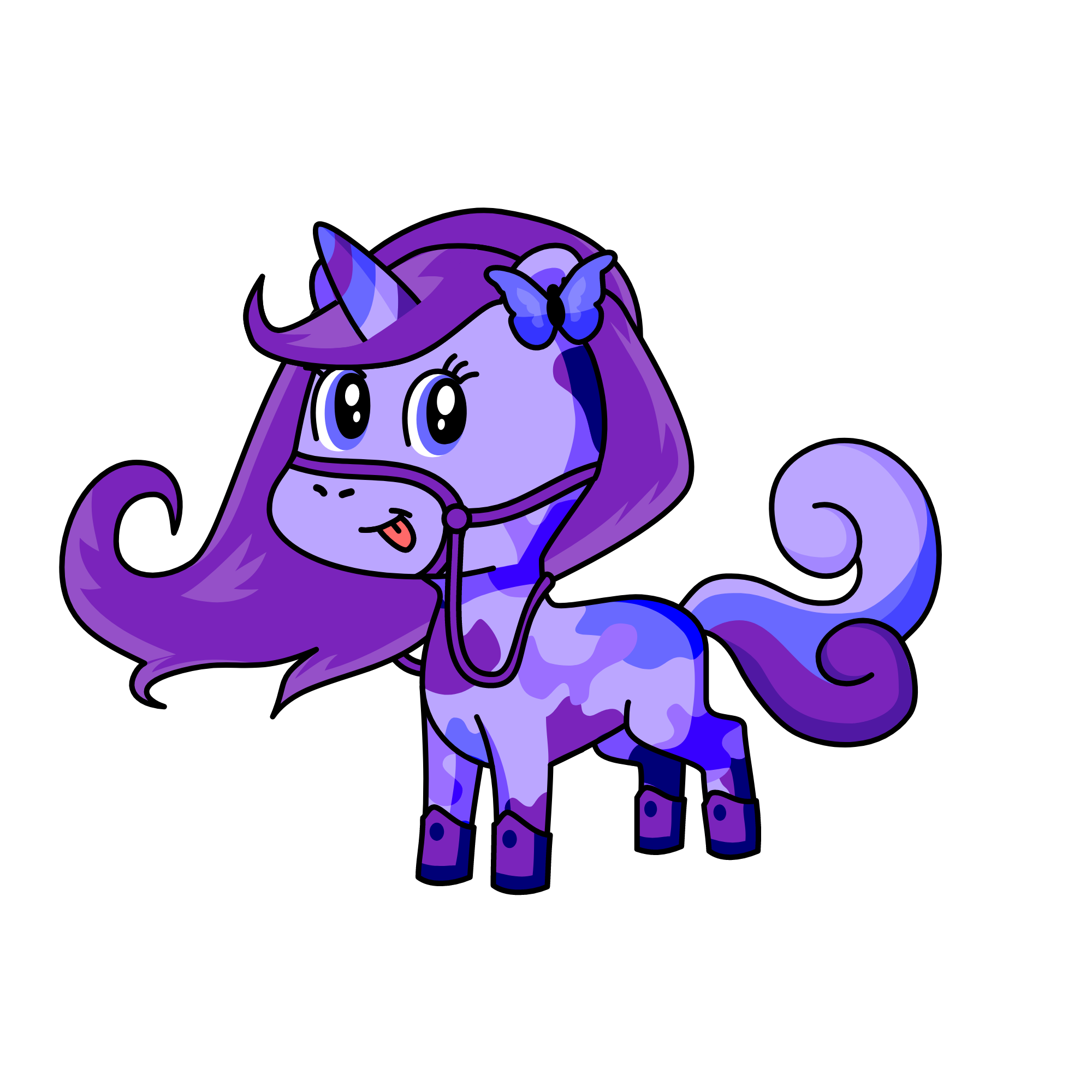 violet, the unicorn