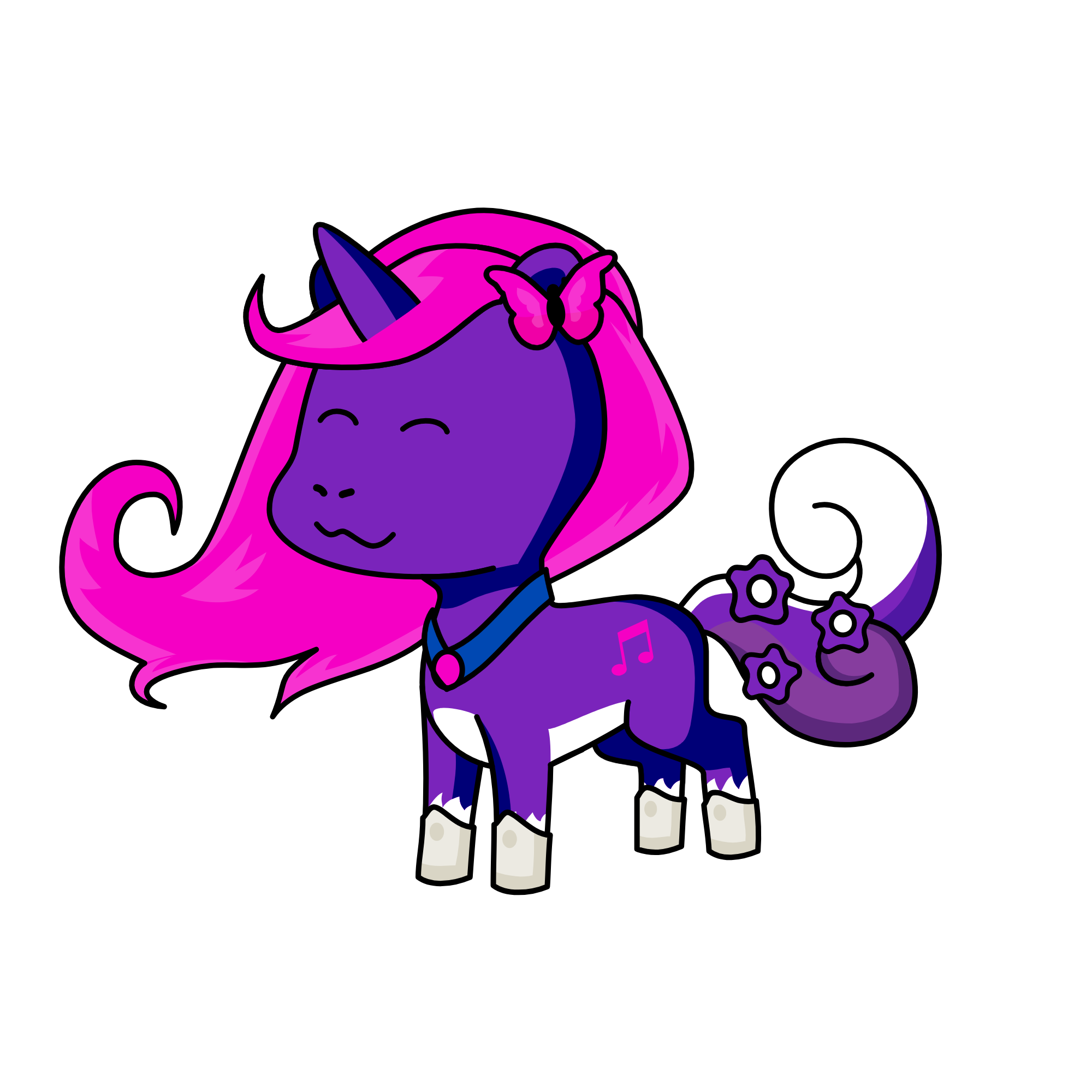 butterfly, the unicorn