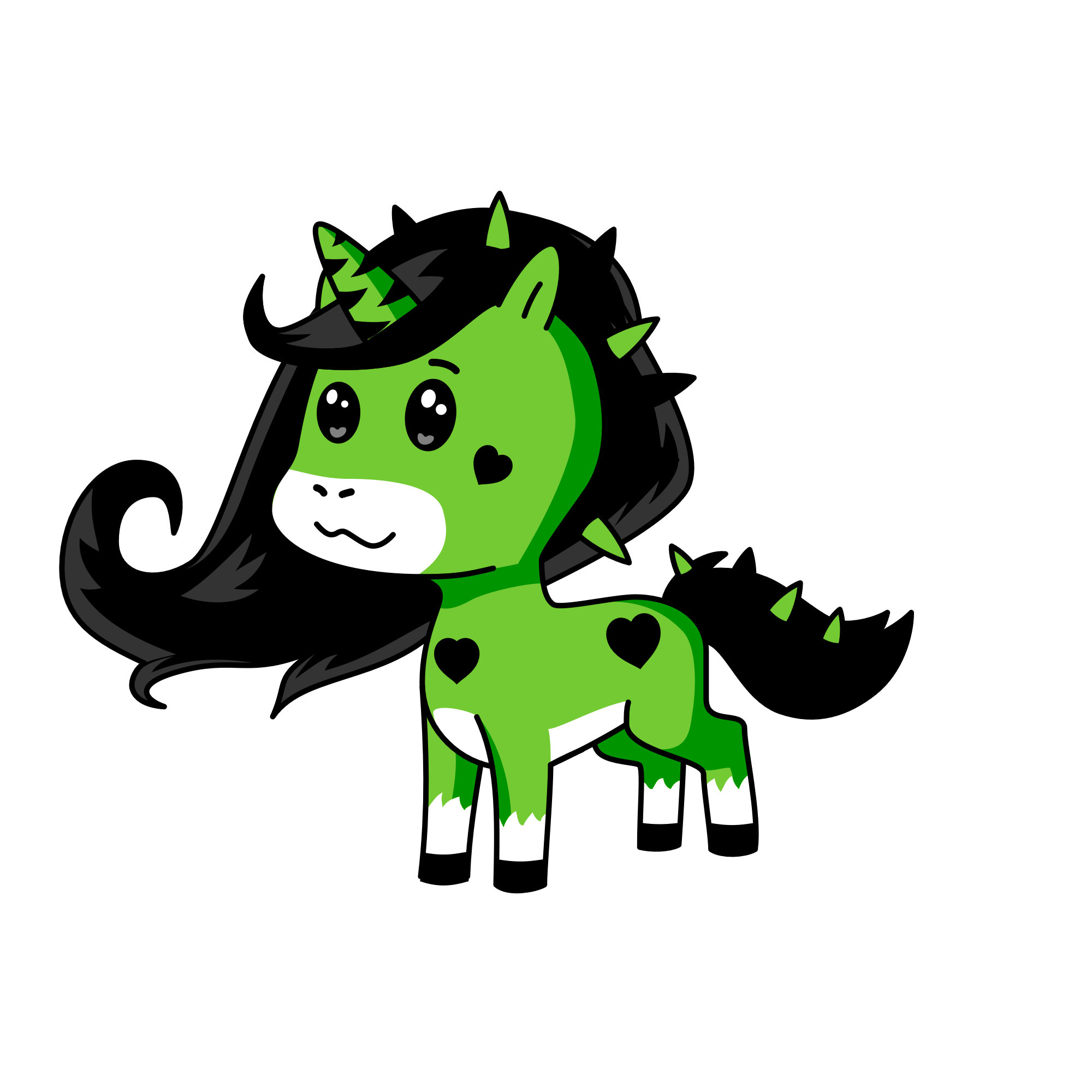 greenie, the unicorn