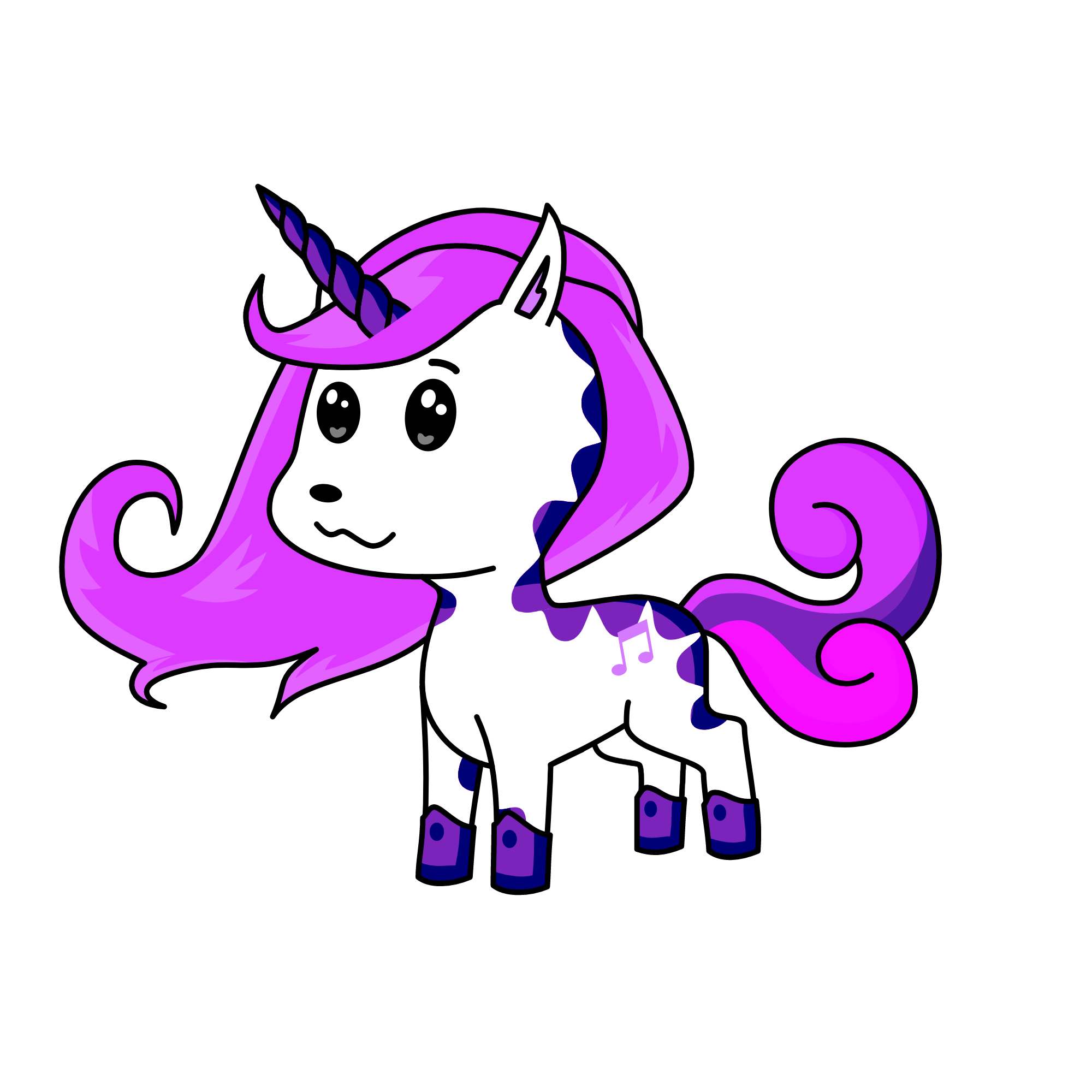 violet, the unicorn