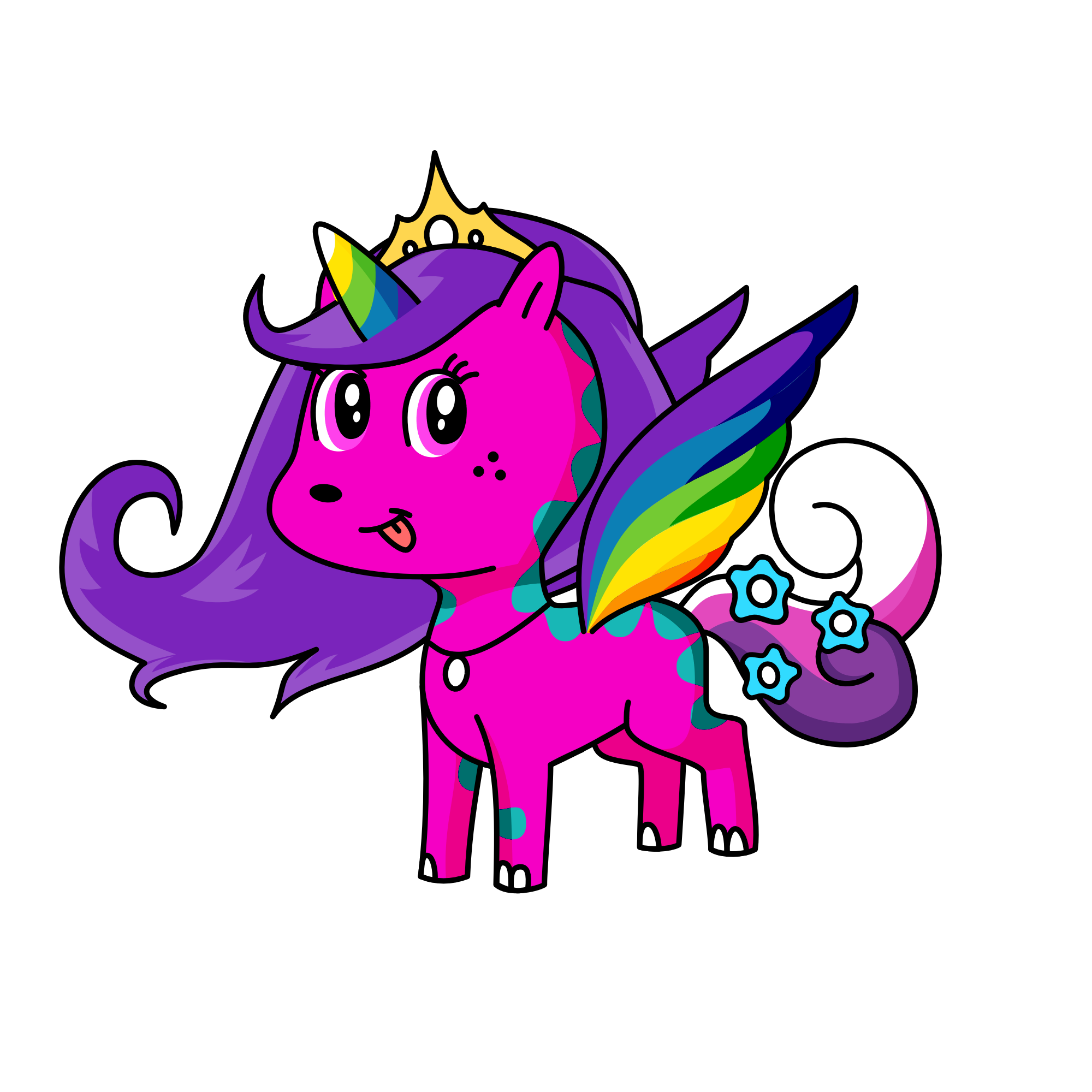 rainbow, the unicorn