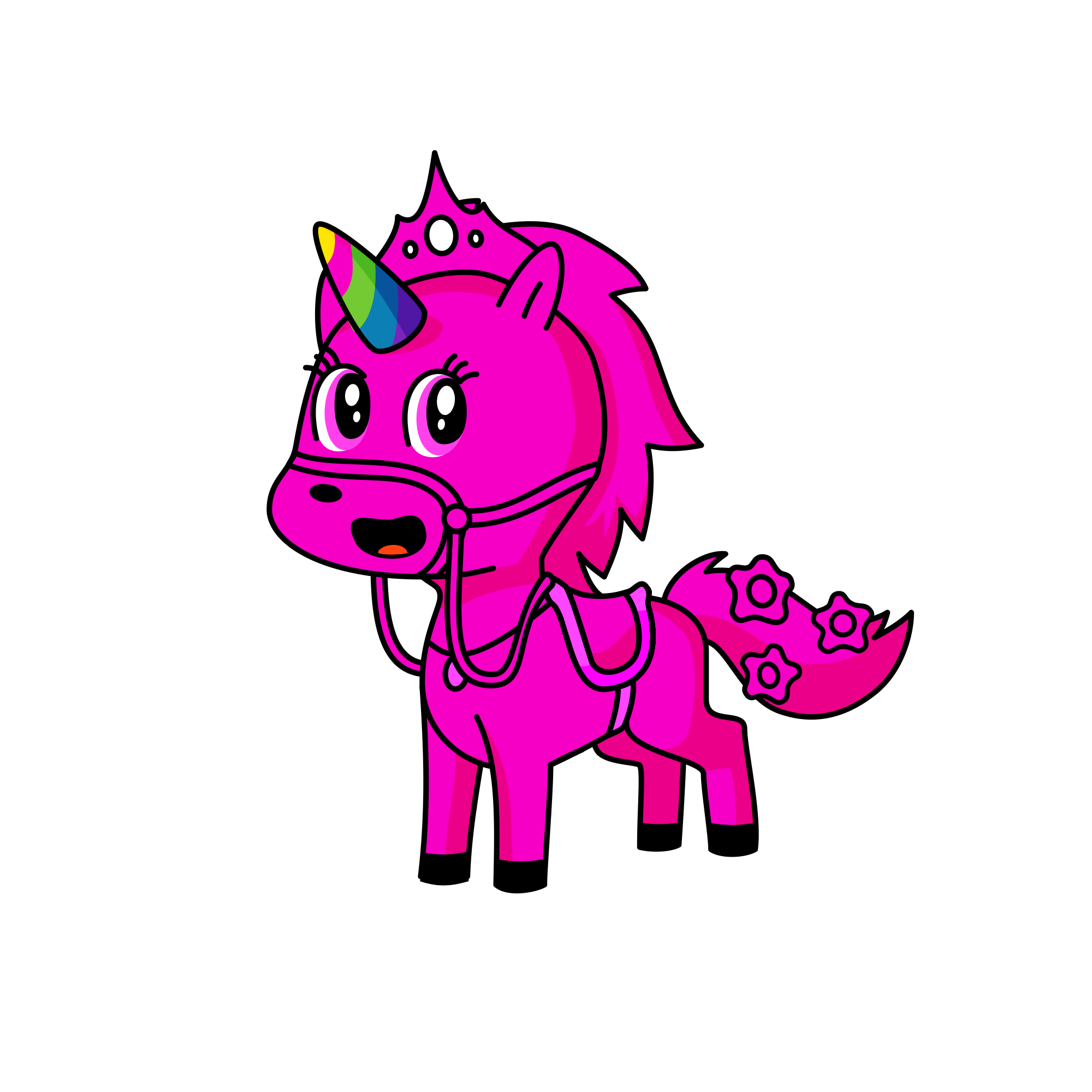 Pinky, the unicorn