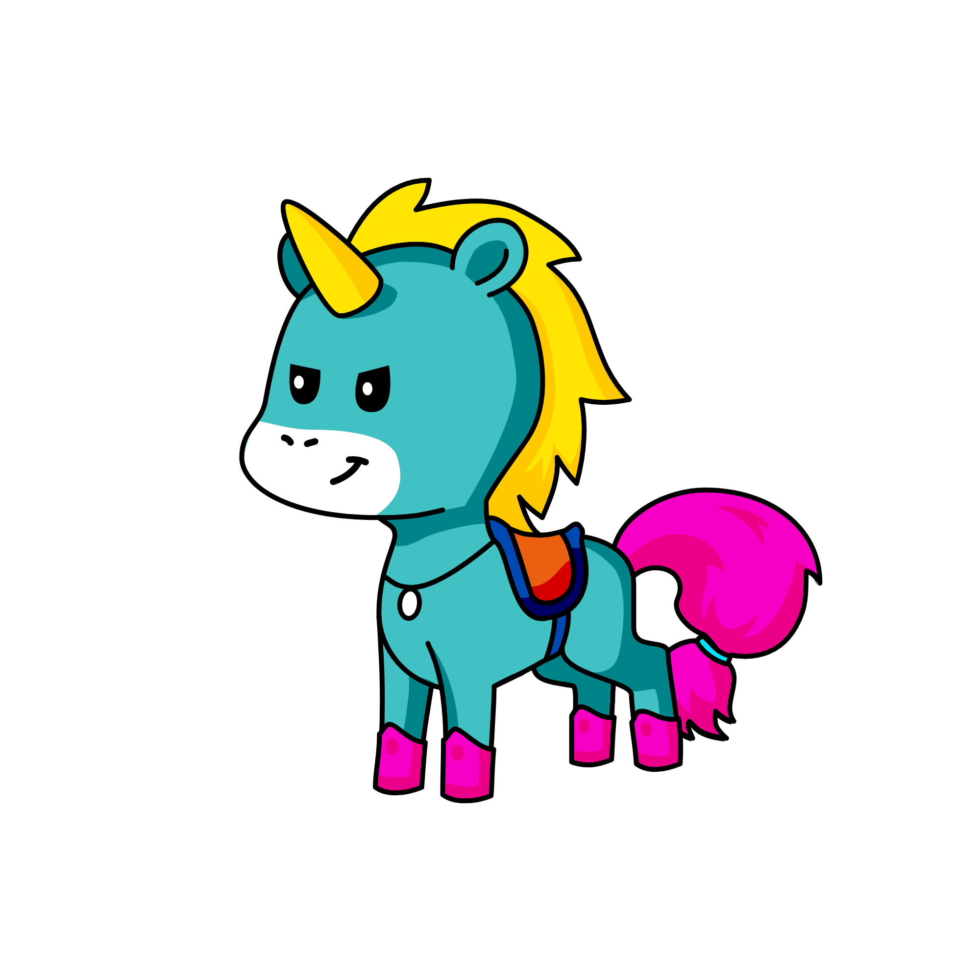 Unicorn no name, the unicorn