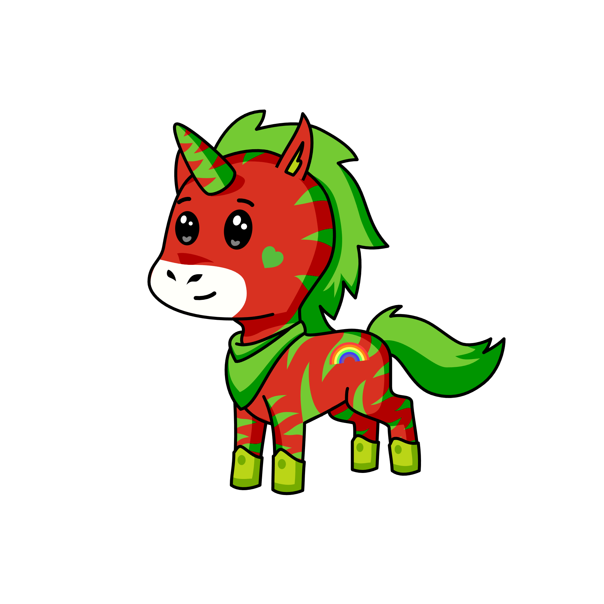 Red wood, the unicorn