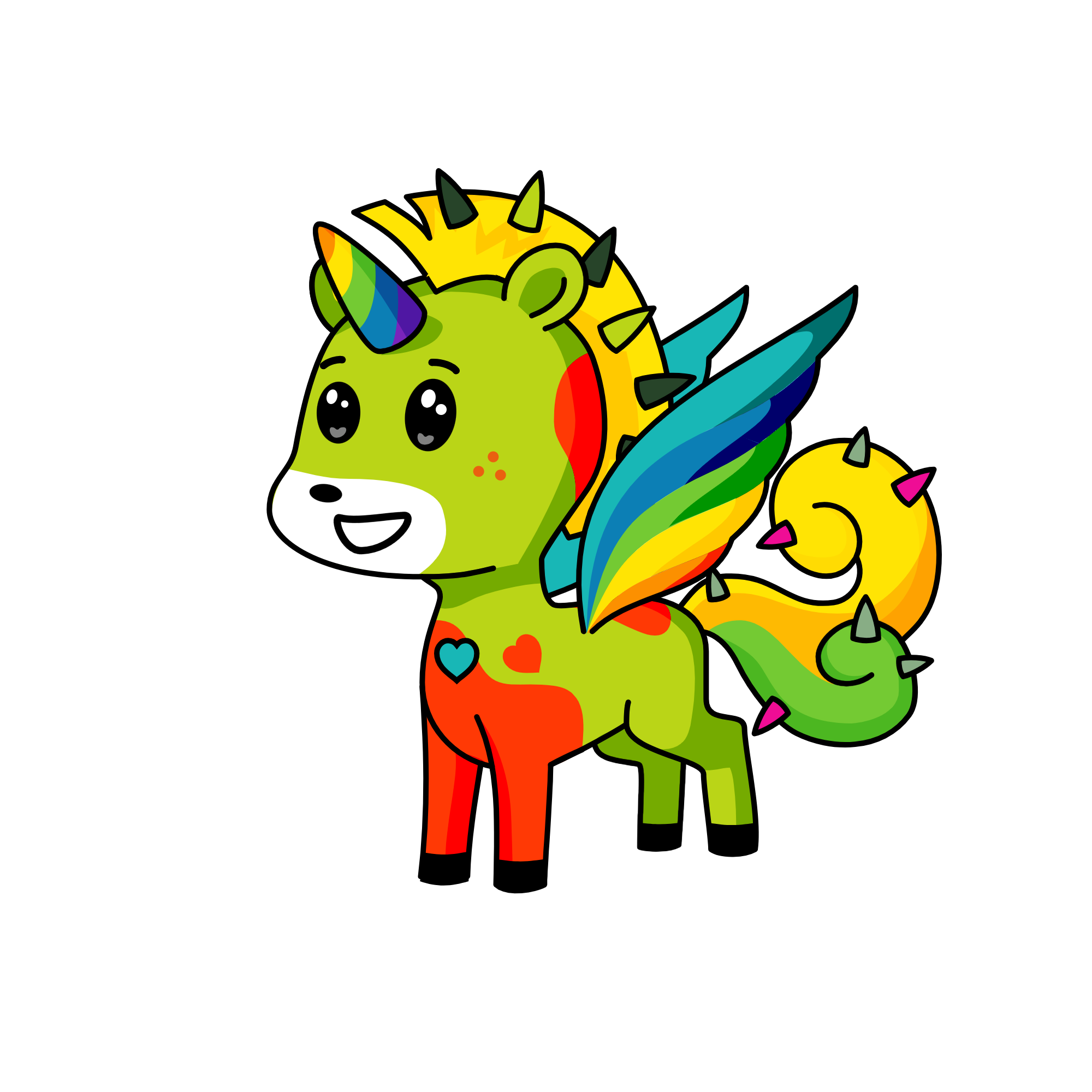 zoe and mia, the unicorn