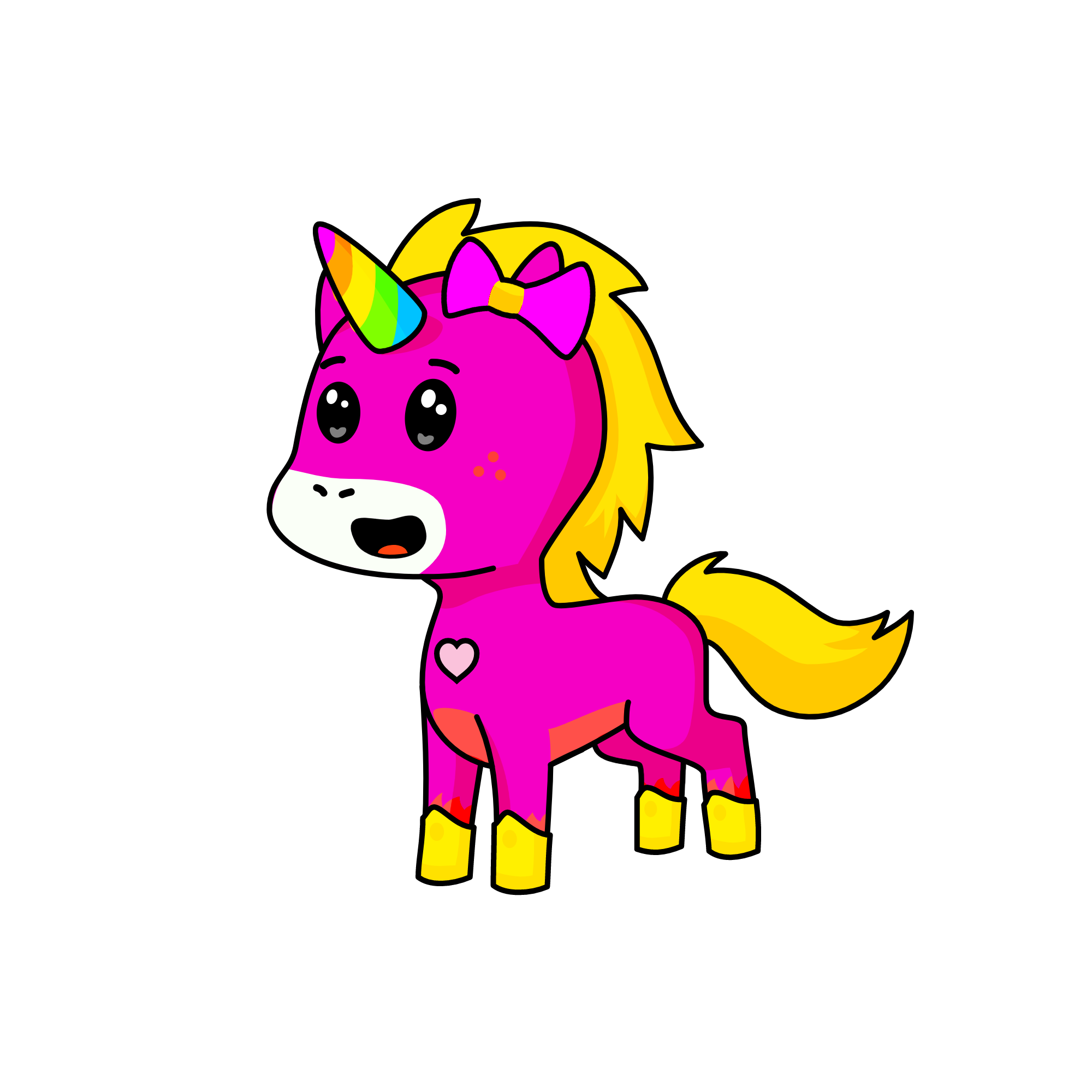 Colorful, the unicorn
