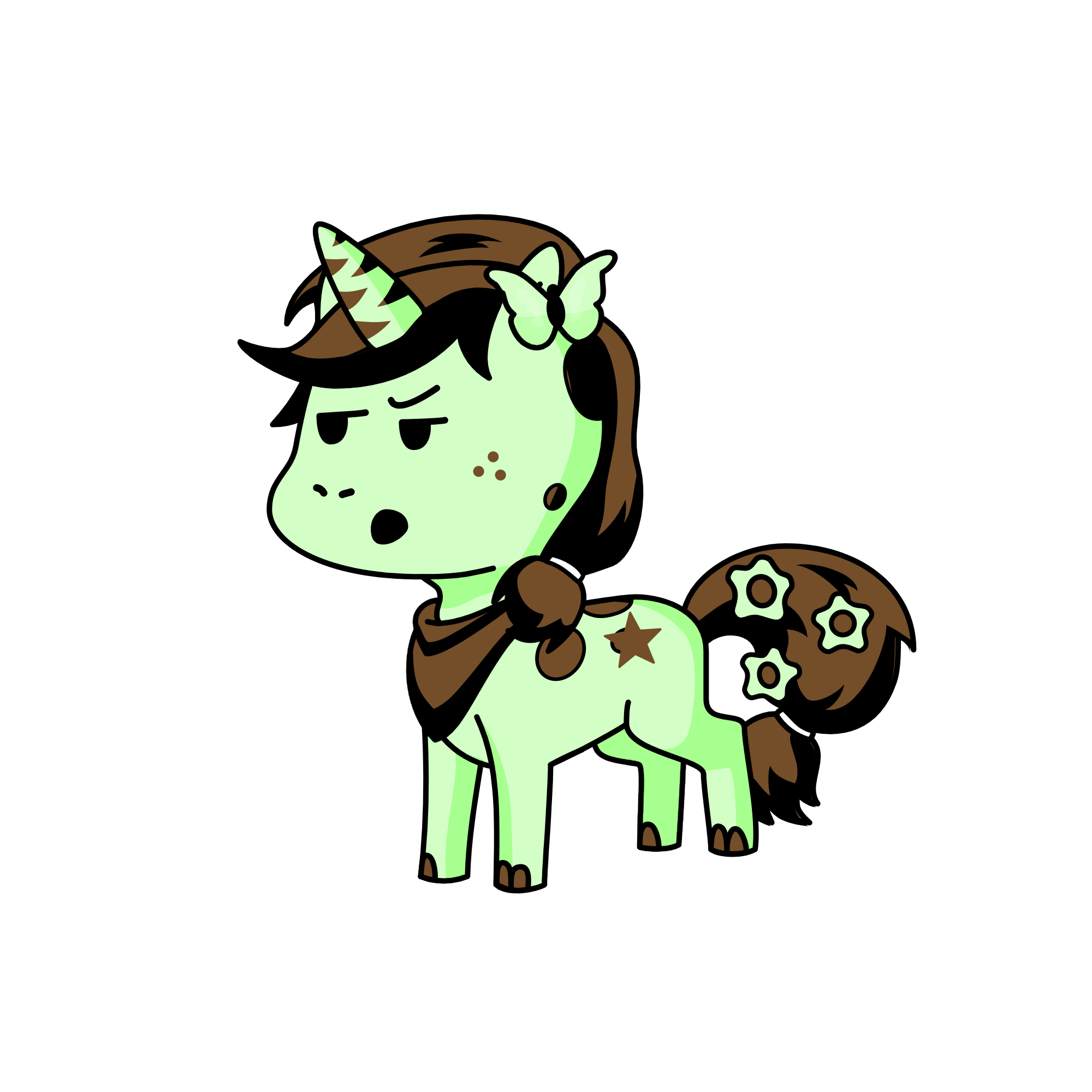 Chocominty, the unicorn