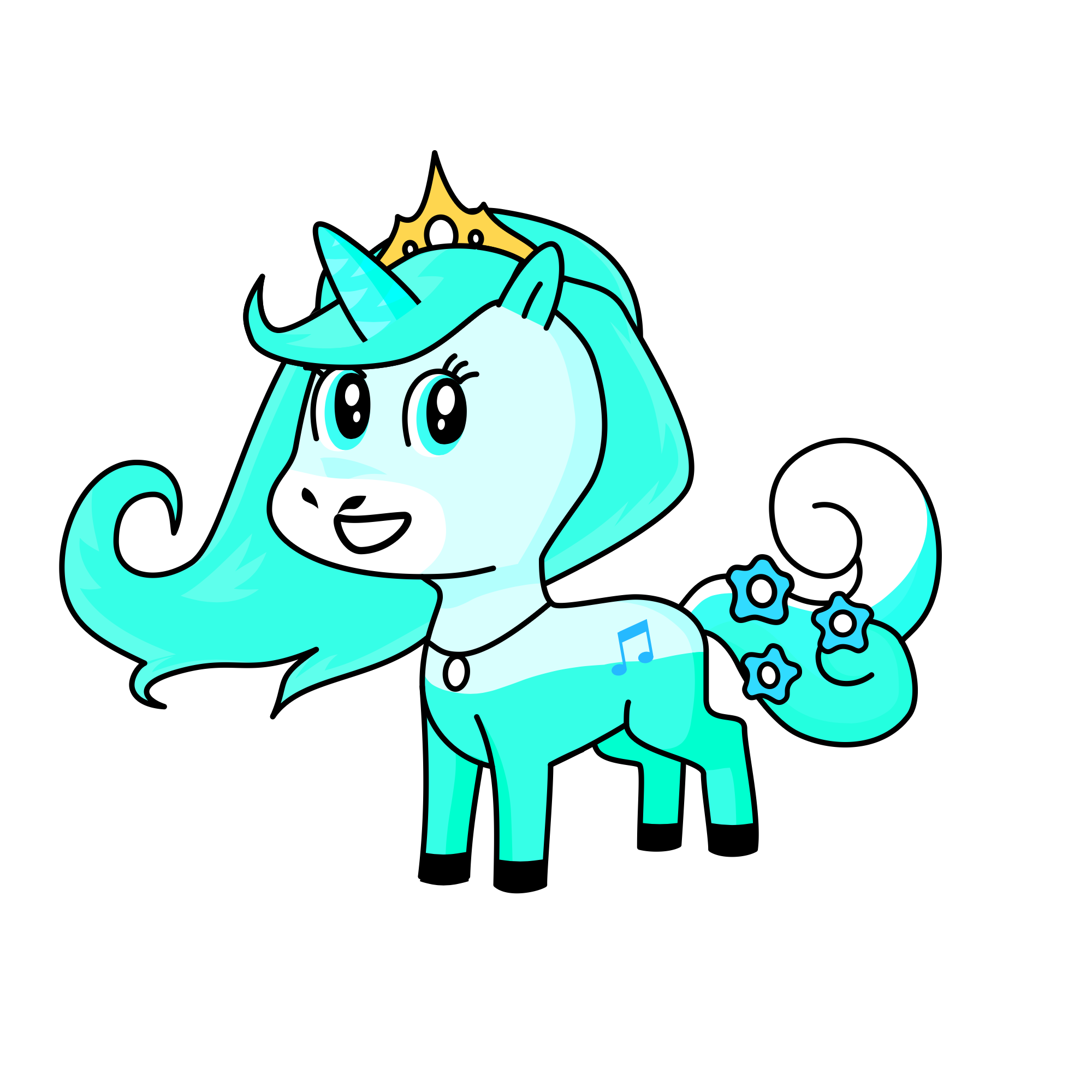 Elsa's Unicorn, the unicorn