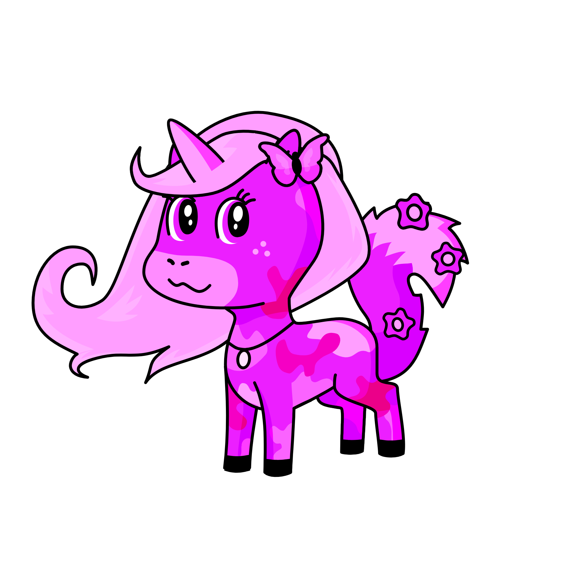 Pinky, the unicorn